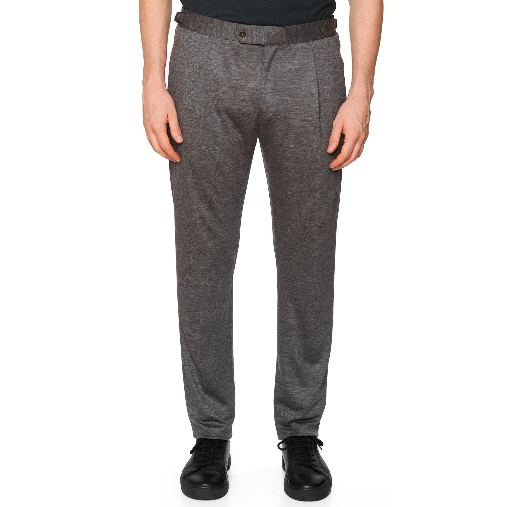 ZANELLA Gray Stretch Wool Stretch Pants EU 46 NEW US 30