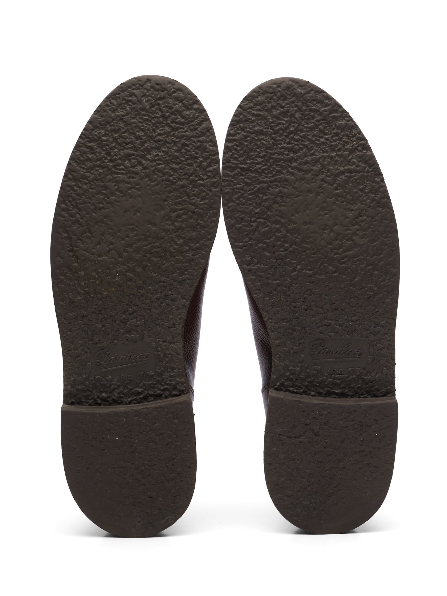 PARABOOT X Drake's Burgundy Pebble Grain "Michael" Crepe Sole Shoes EU 41.5 US 8.5