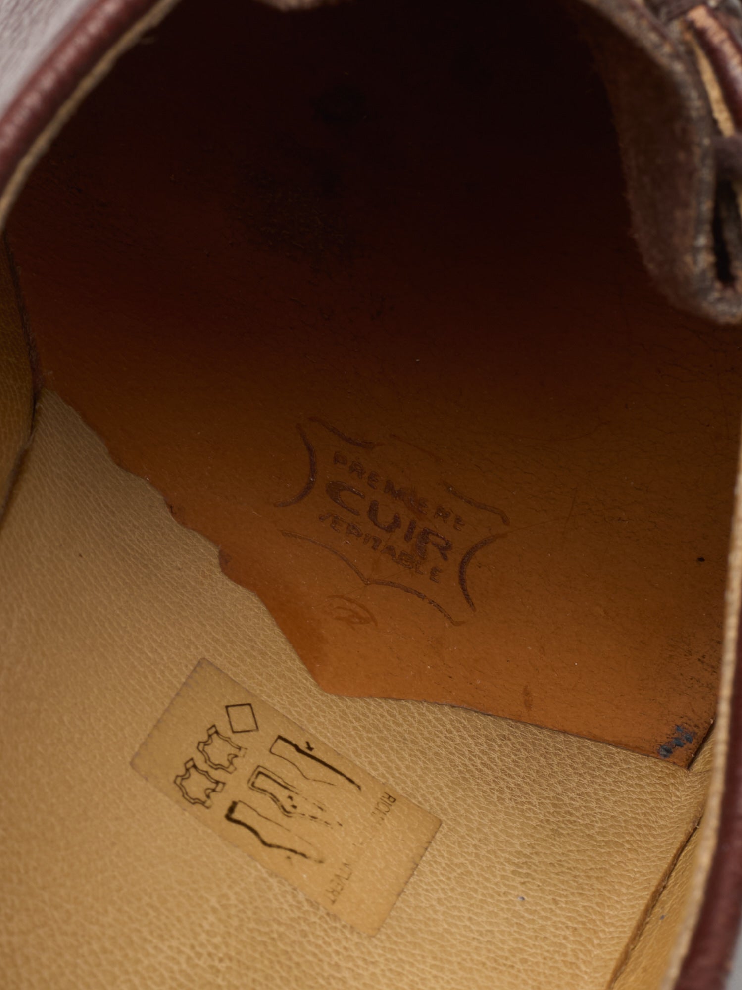 PARABOOT X Drake's Burgundy Pebble Grain "Michael" Crepe Sole Shoes EU 41.5 US 8.5