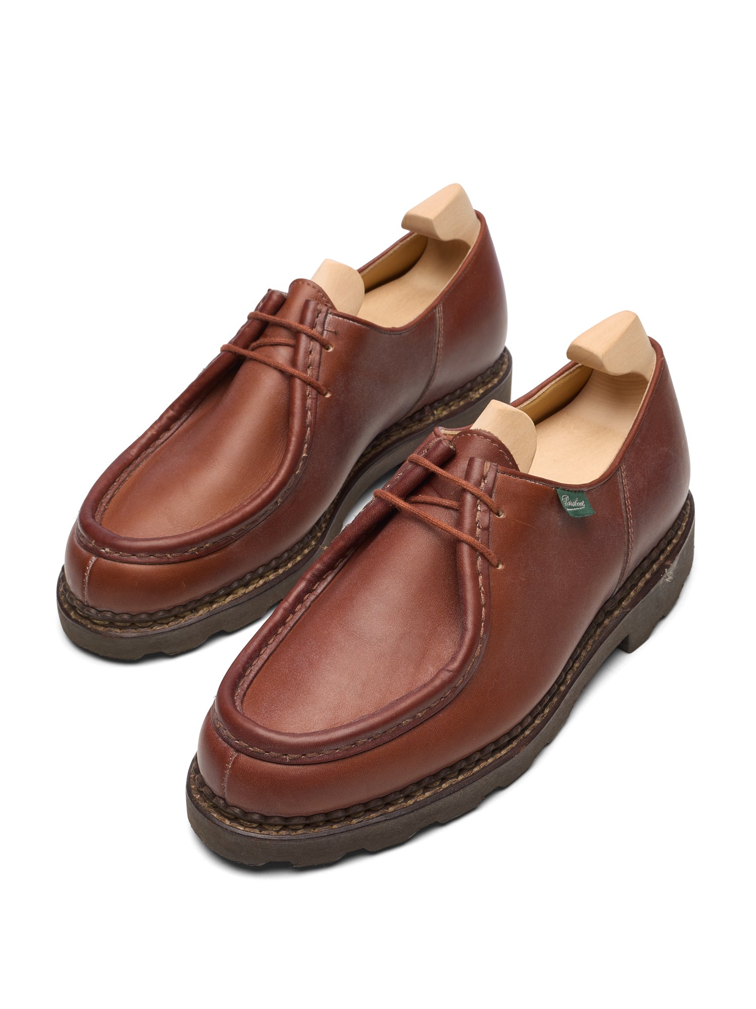 PARABOOT Light Brown "Michael" Marron Leather Shoes EU 41.5 US 8.5