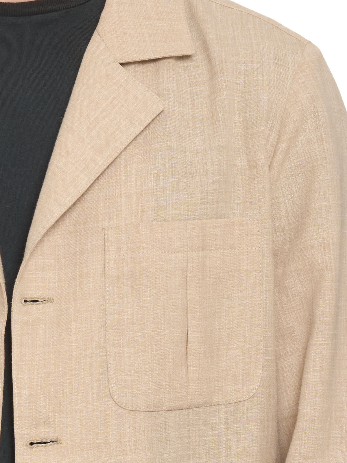 PIETRA SALATA Napoli Beige Linen-Polyamide Lightweight Jacket NEW