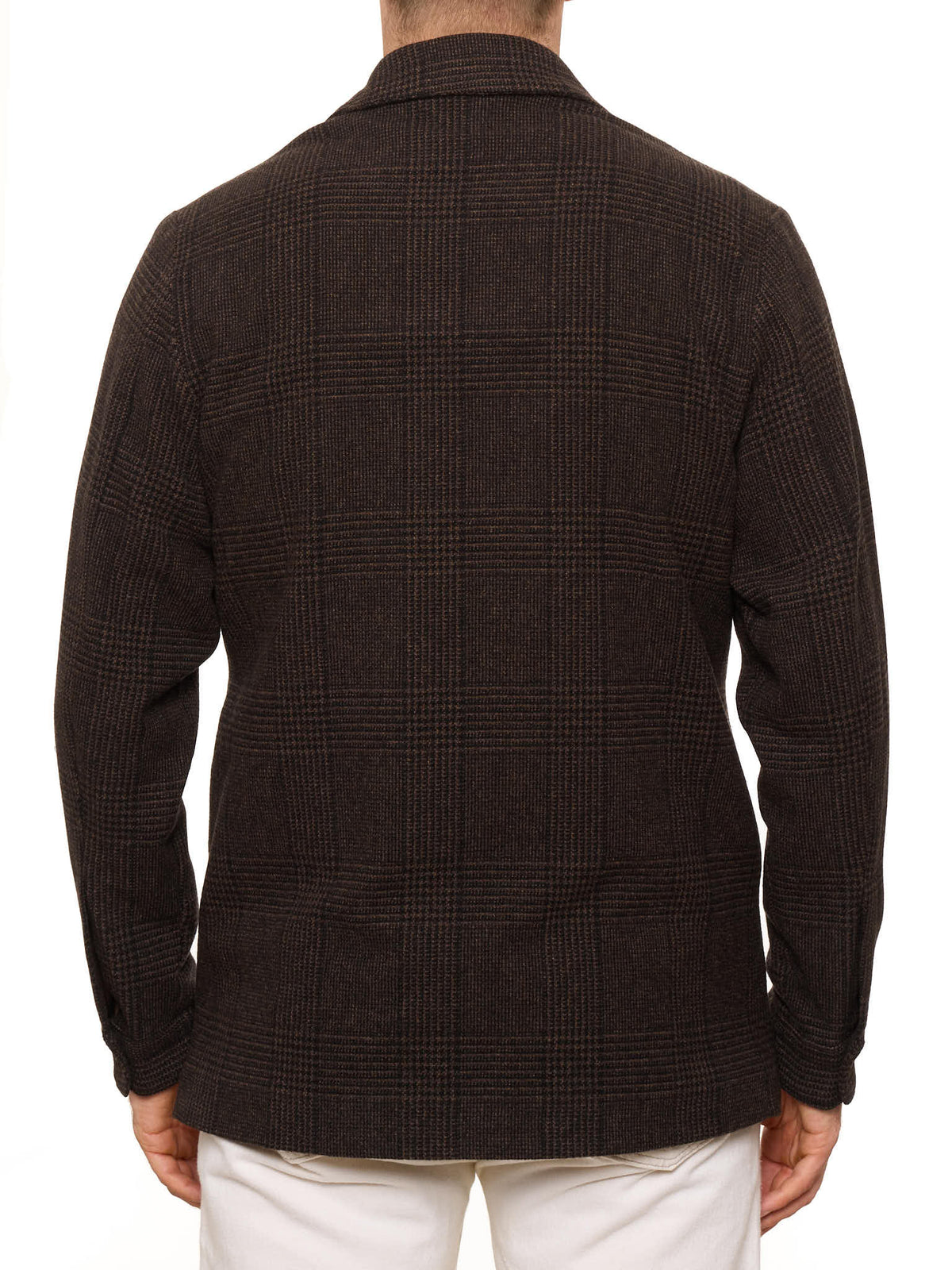 PIETRA SALATA Napoli Brown Plaid Virgin Wool Jacket NEW