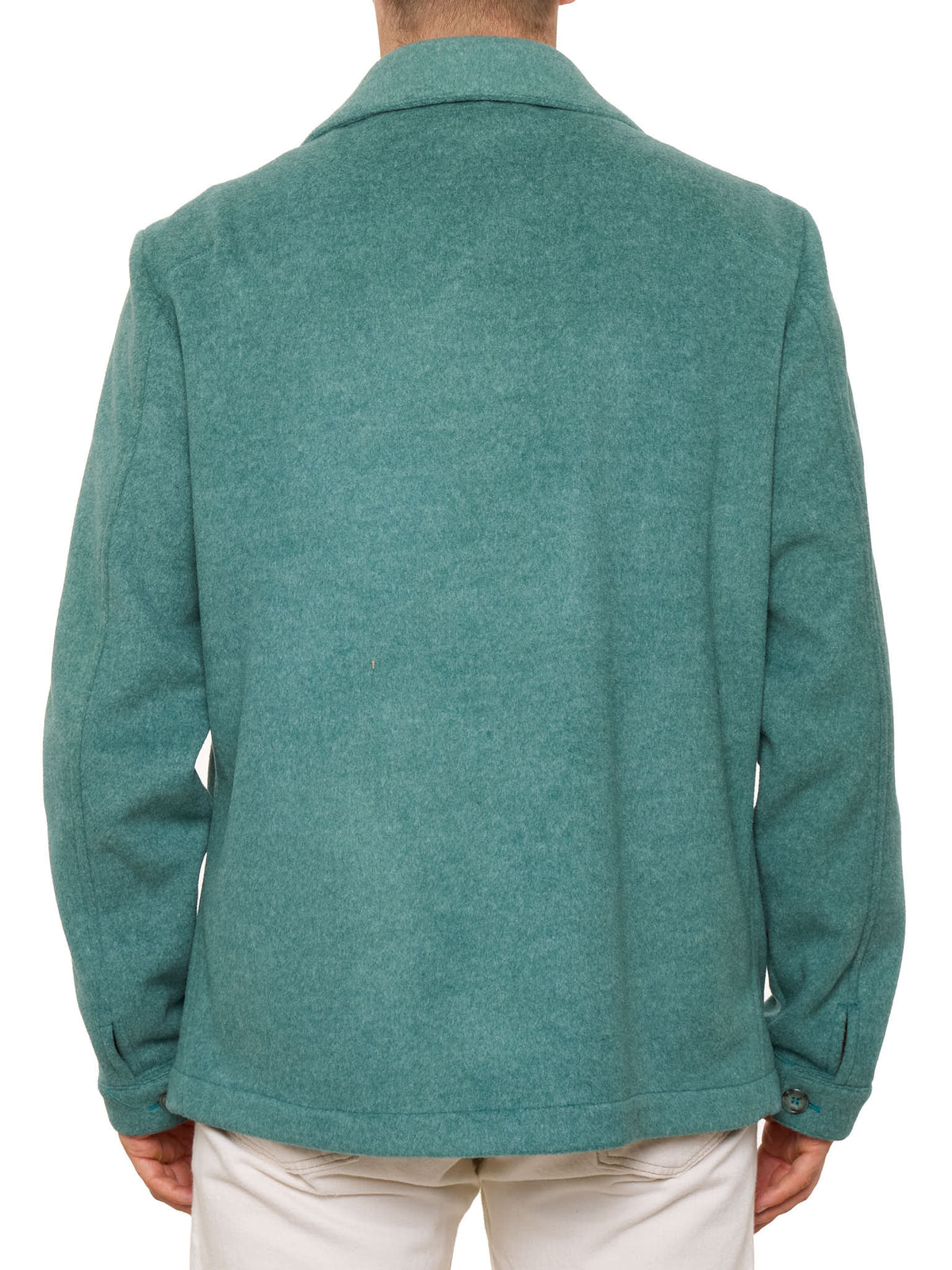 PIETRA SALATA Napoli Teal Safari Jacket Overshirt NEW