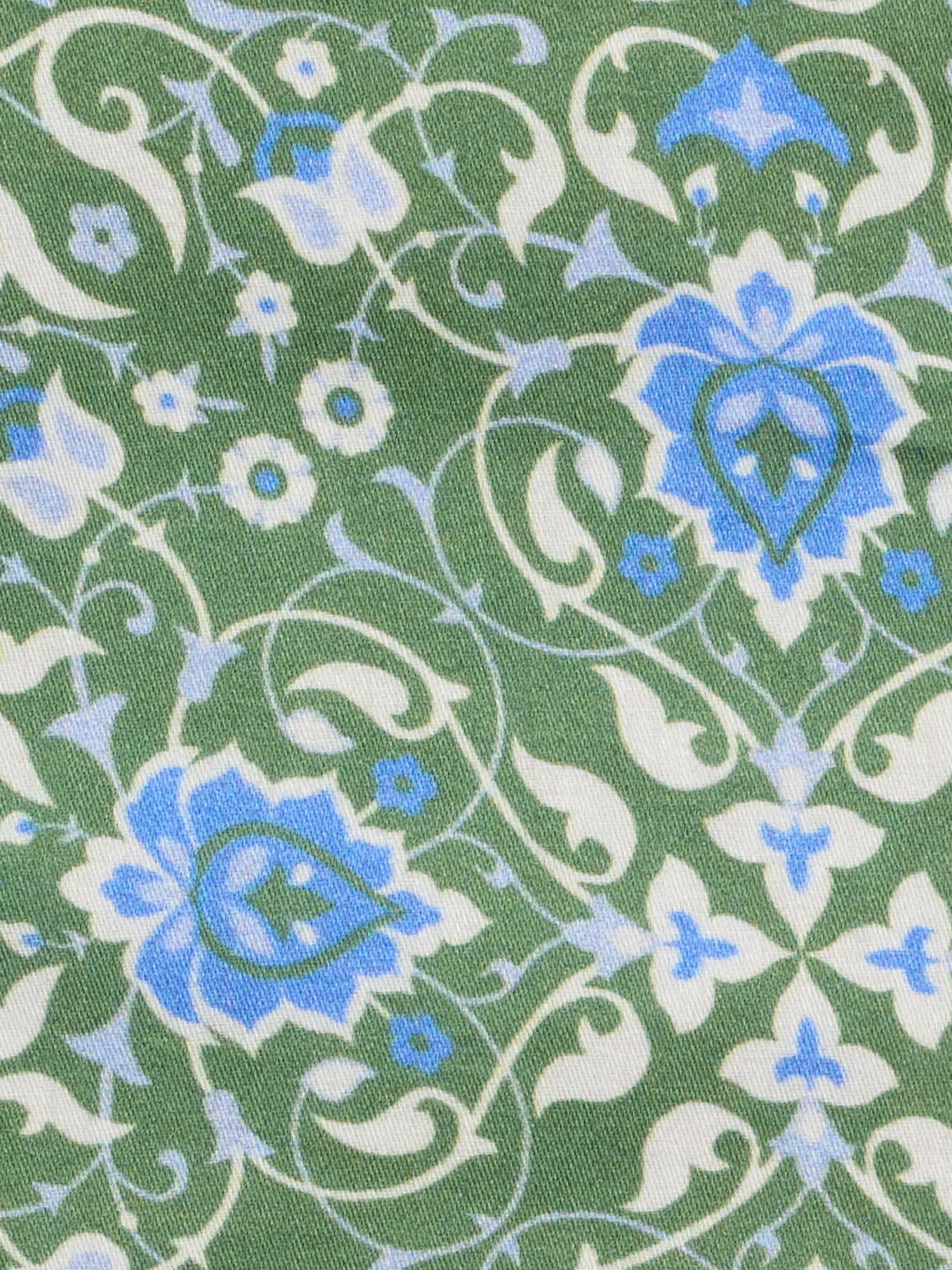 PIETRA SALATA Green Floral Cotton Shirt