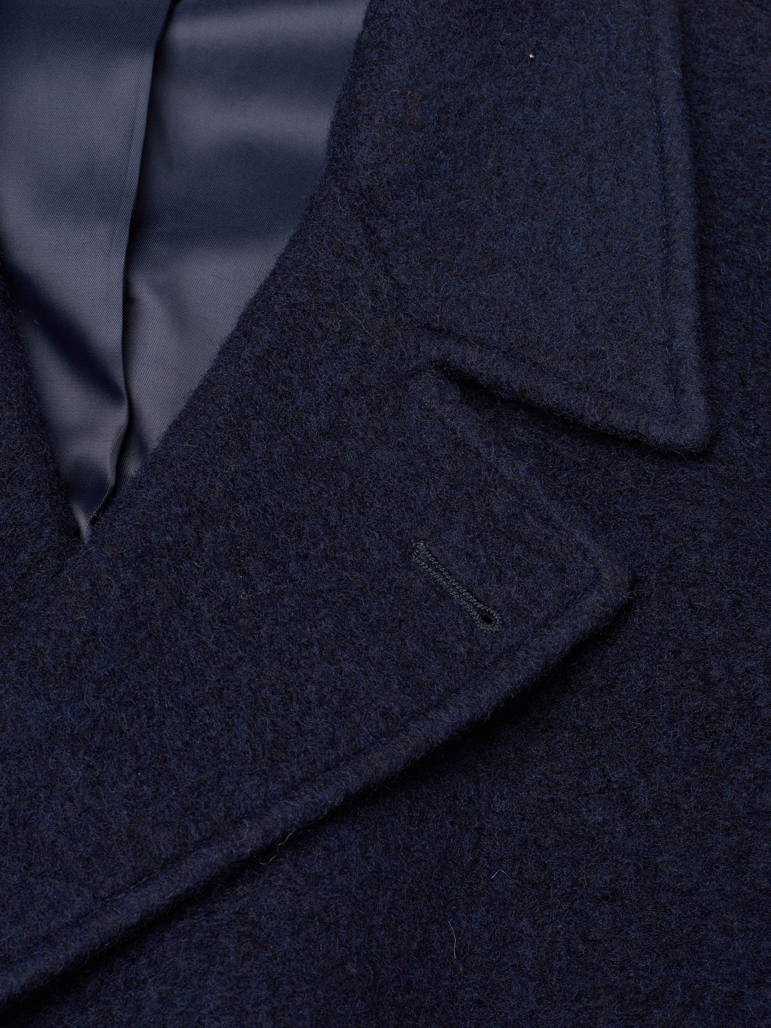 PIETRA SALATA Napoli Blue Peacot In Lana Cotta Wool Polyester Jacket NEW