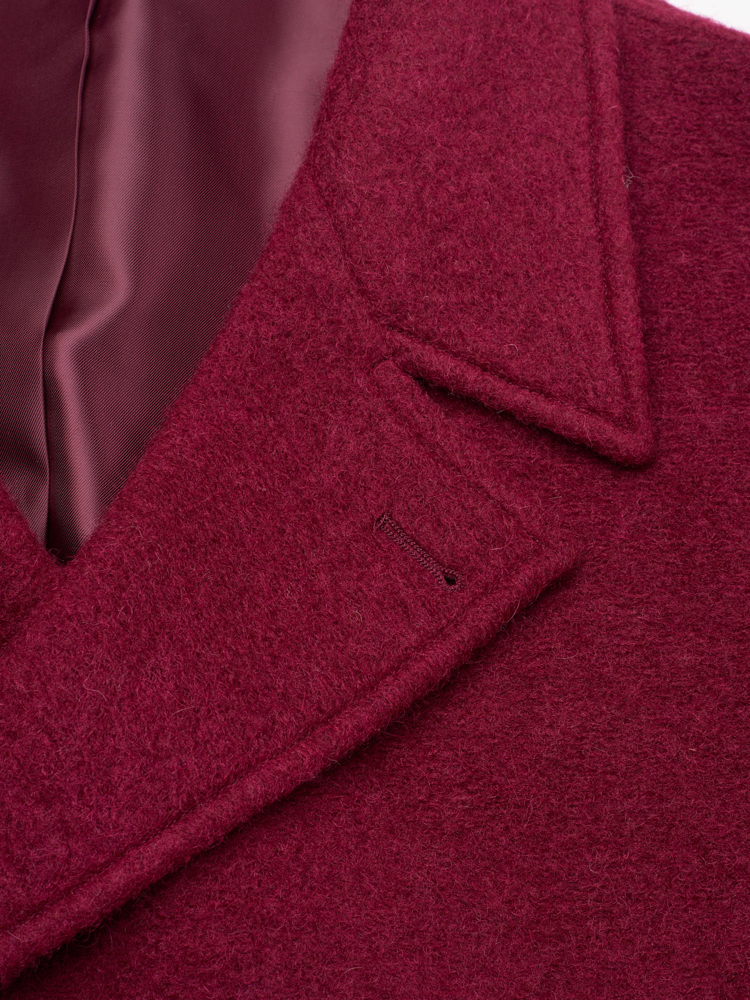 PIETRA SALATA Napoli Burgundy Peacot Double Breasted Jacket