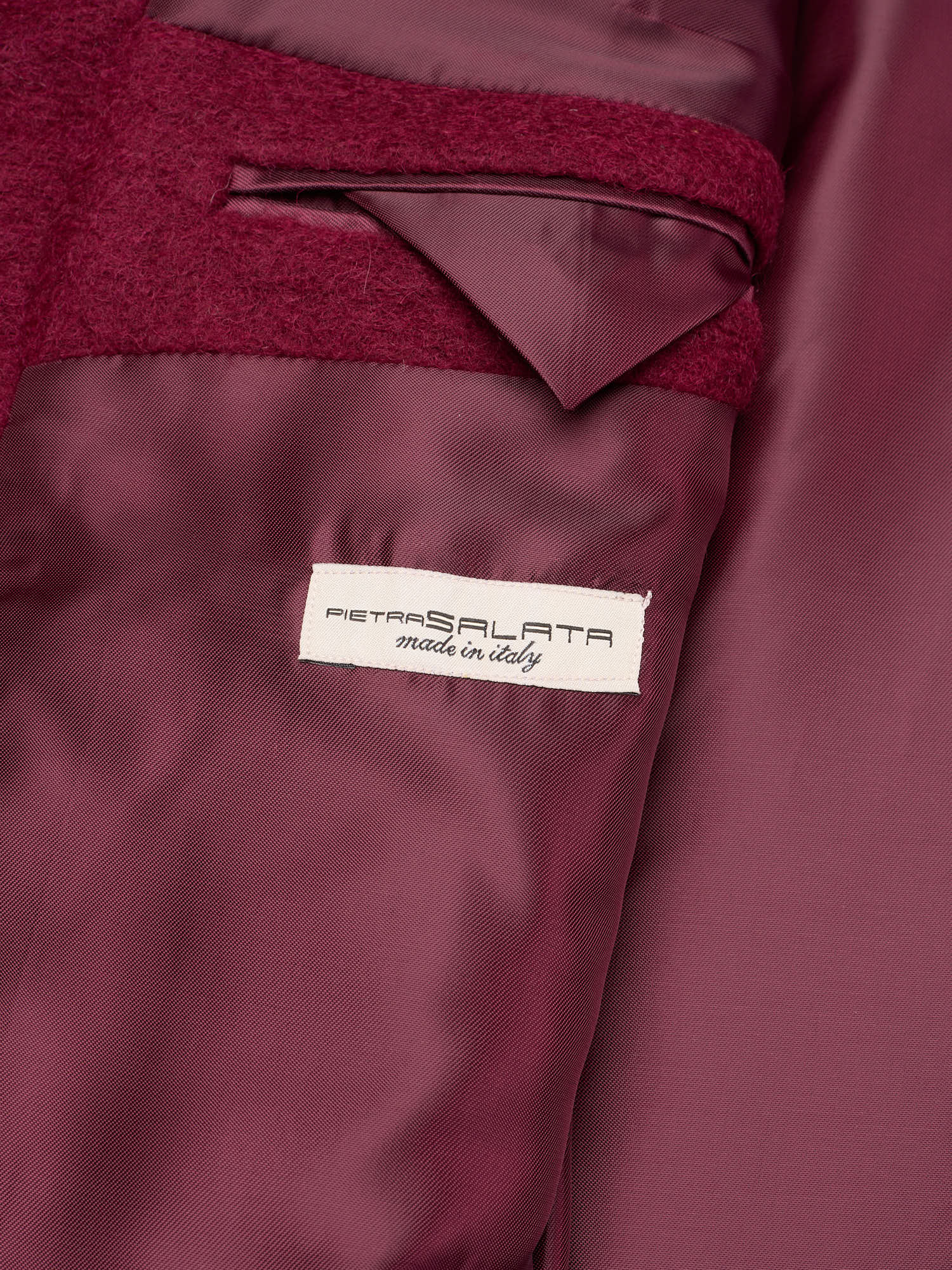 PIETRA SALATA Napoli Burgundy Peacot Double Breasted Jacket