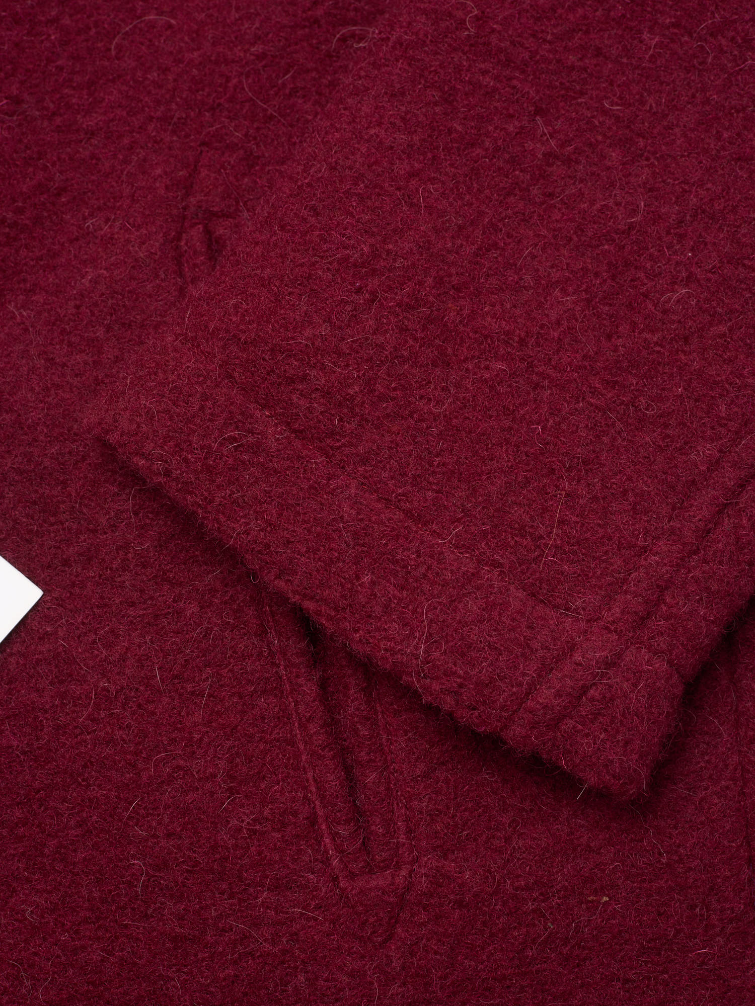 PIETRA SALATA Napoli Burgundy Peacot In Lana Cotta Wool Jacket