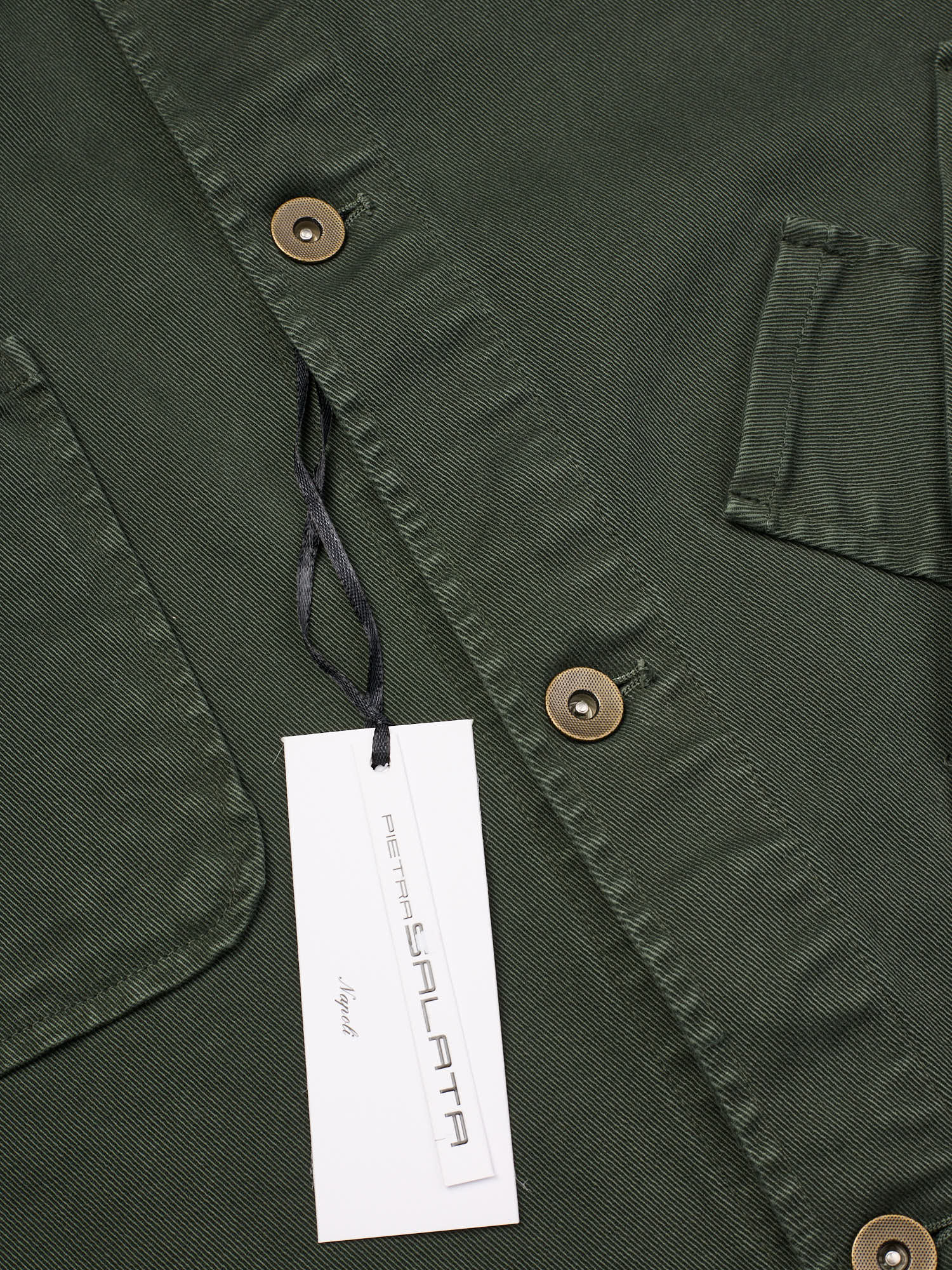 PIETRA SALATA Napoli Army Green Multi Pocket Work Jacket Chore-Coat