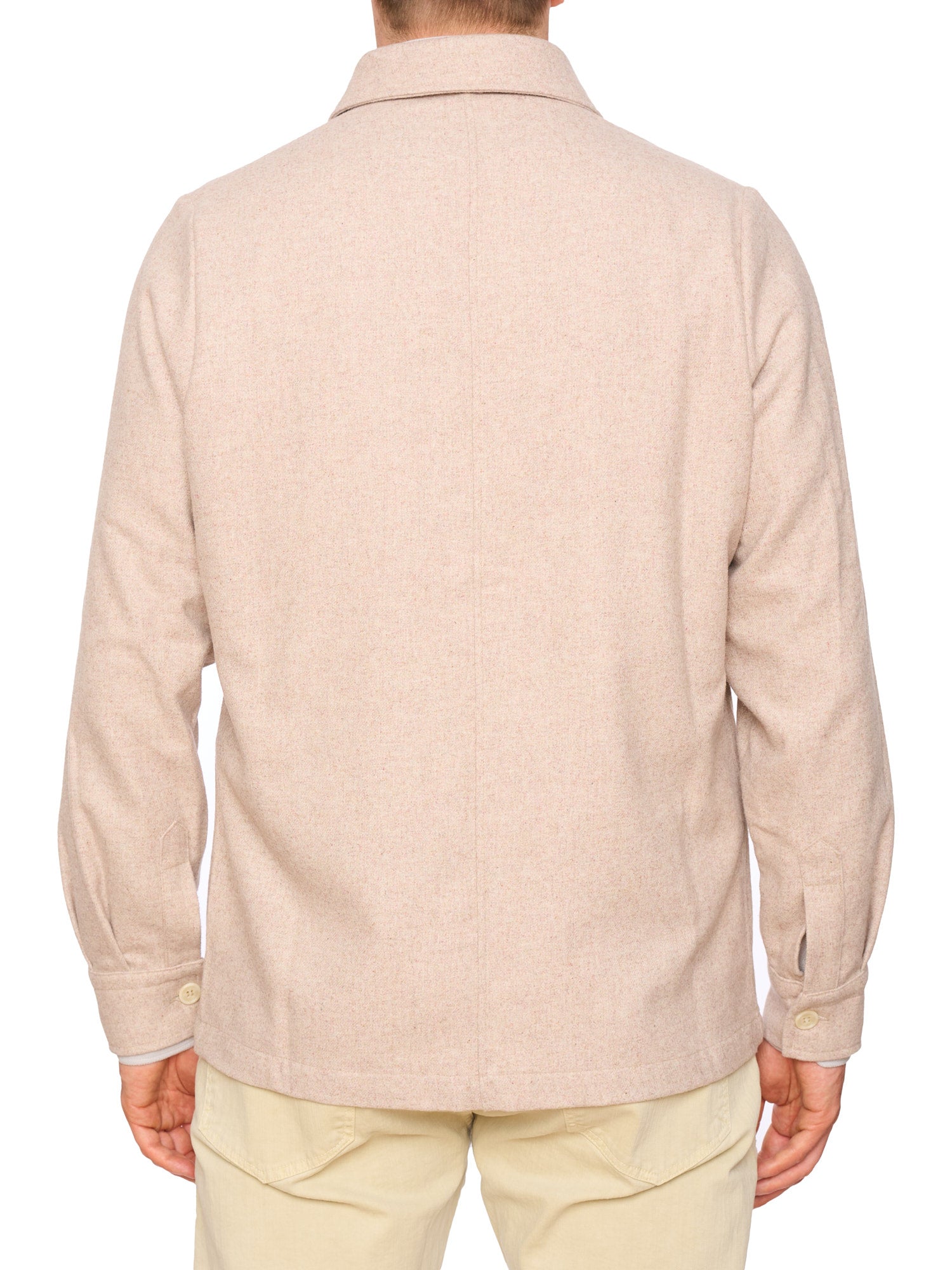 PIETRA SALATA Napoli "Chester" Beige Wool Utility Jacket NEW Slim