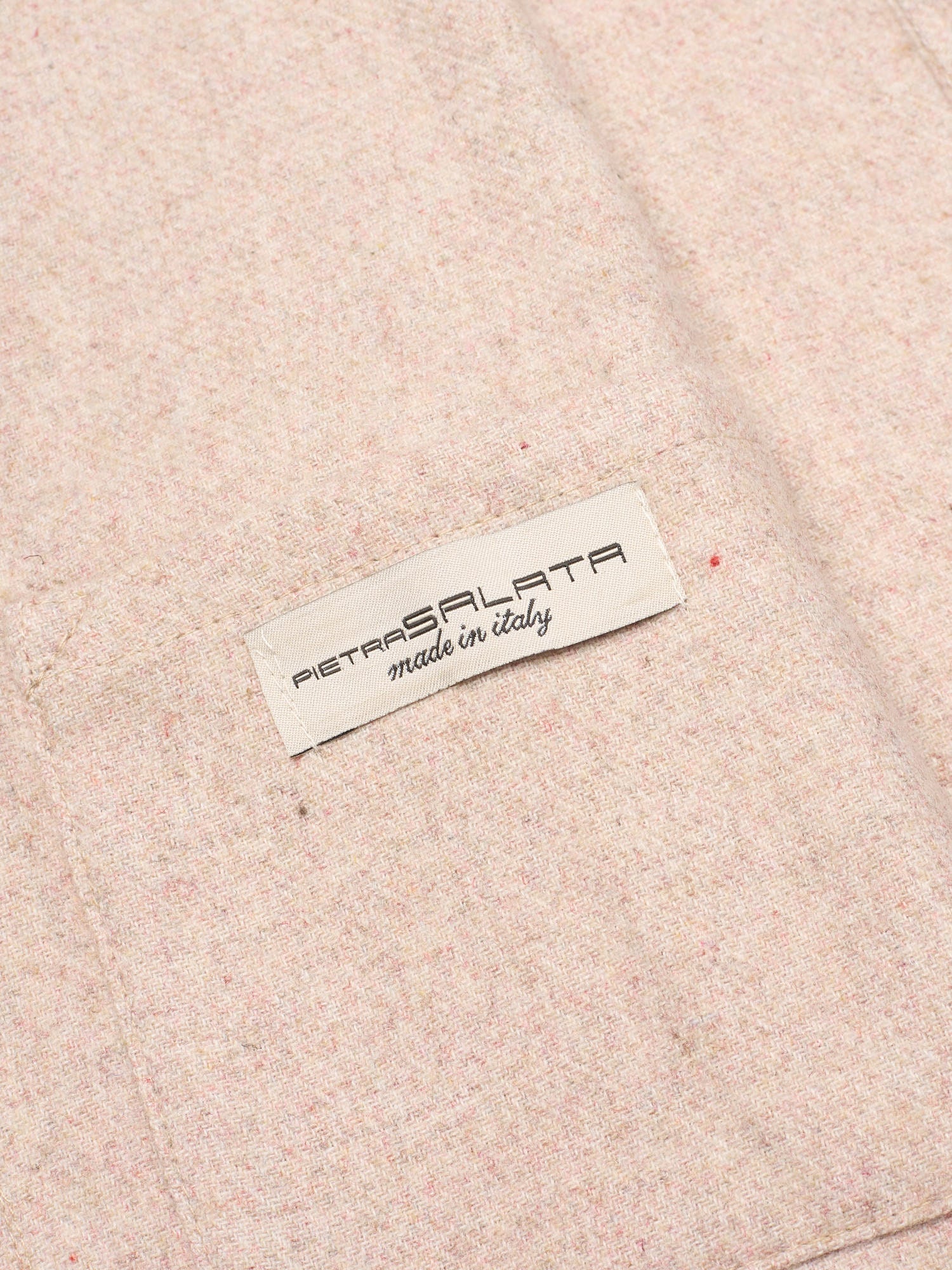 PIETRA SALATA Napoli "Chester" Beige Wool Utility Jacket NEW Slim