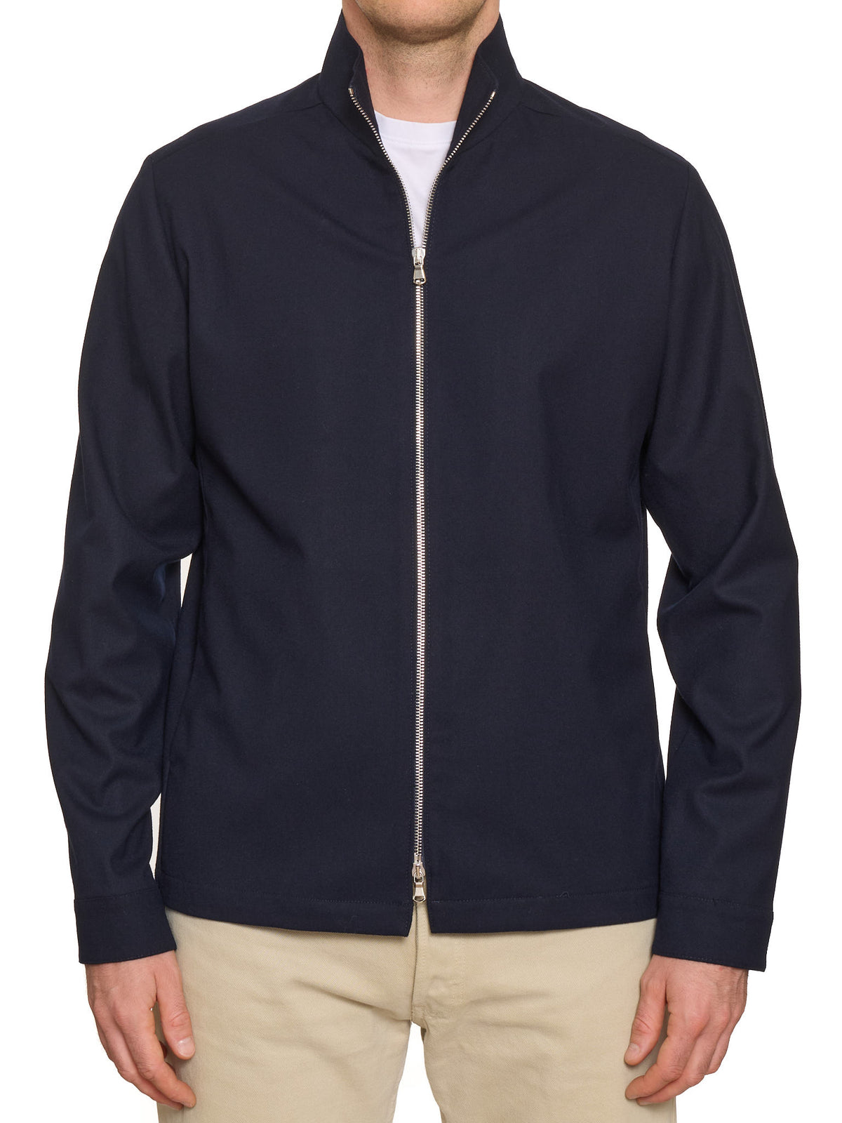 PIETRA SALATA Napoli "Greg" Blue Wool Stretch Overjacket NEW
