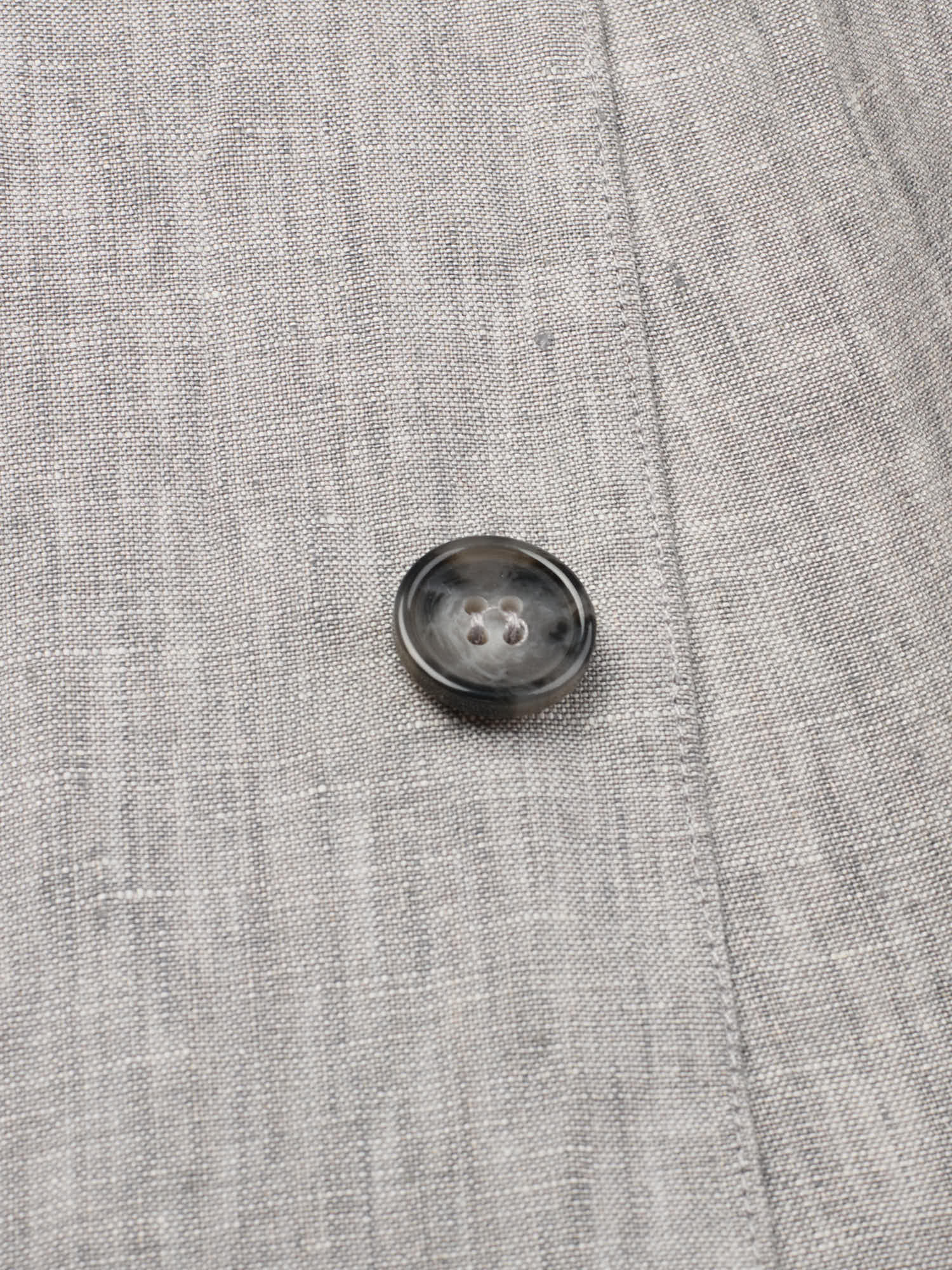 PIETRA SALATA Napoli "John Jacket" Heather Gray Melange Linen Jacket