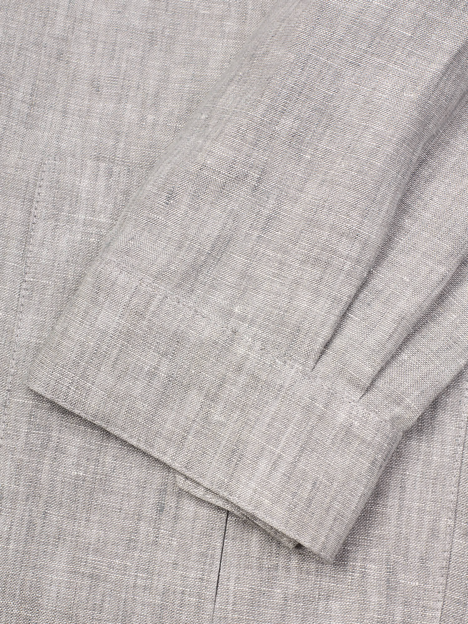 PIETRA SALATA Napoli "John Jacket" Heather Gray Melange Linen Jacket