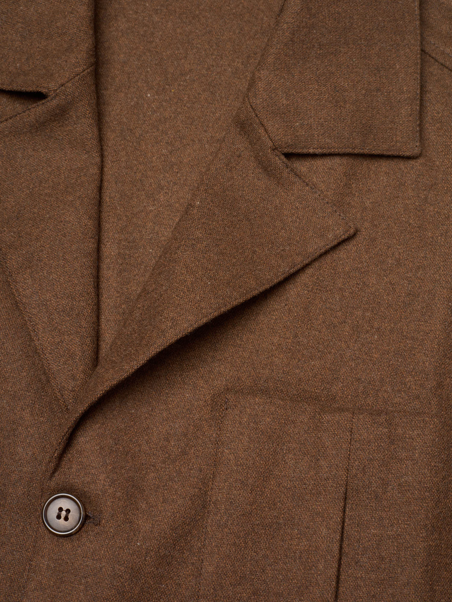 PIETRA SALATA Napoli "John" Brown Wool Travel Jacket Car Coat NEW XL Slim