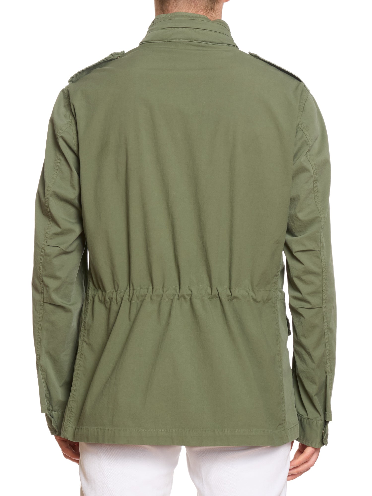 PIETRA SALATA Napoli "Sahara" Green Washed Safari Jacket Field Coat