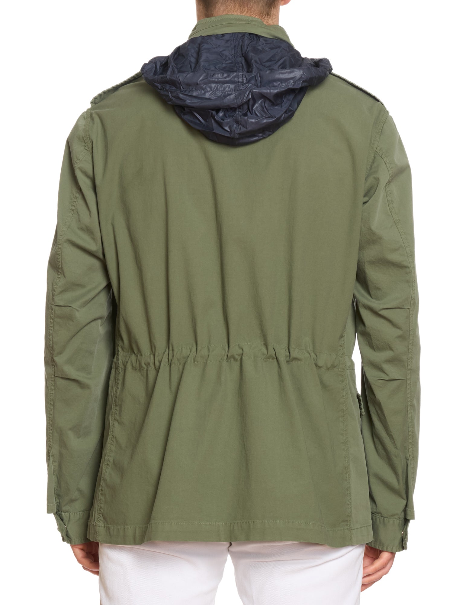 PIETRA SALATA Napoli "Sahara" Green Washed Safari Jacket Field Coat