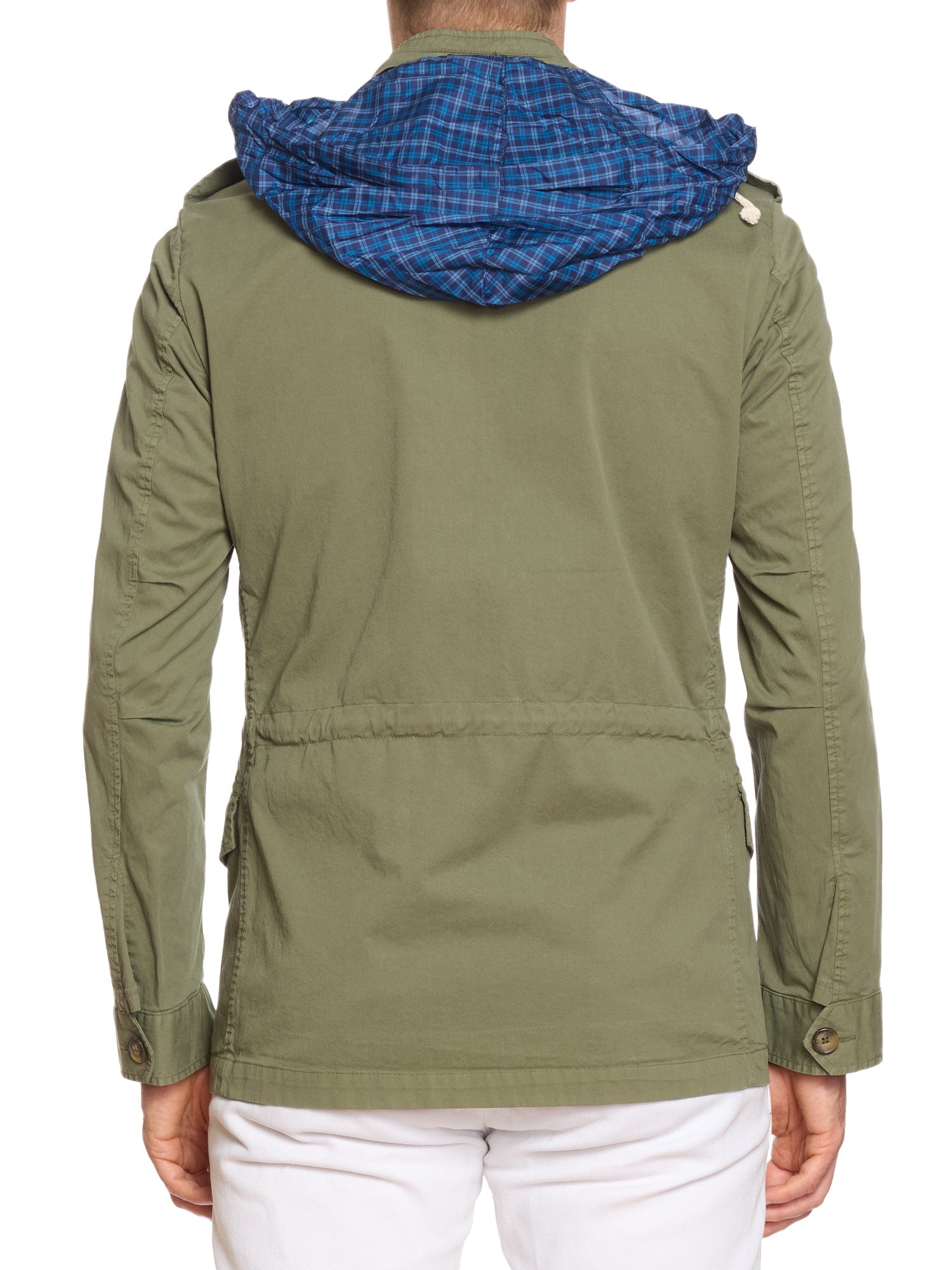 PIETRA SALATA Napoli "Sahara" Green Washed Safari Jacket Field Coat