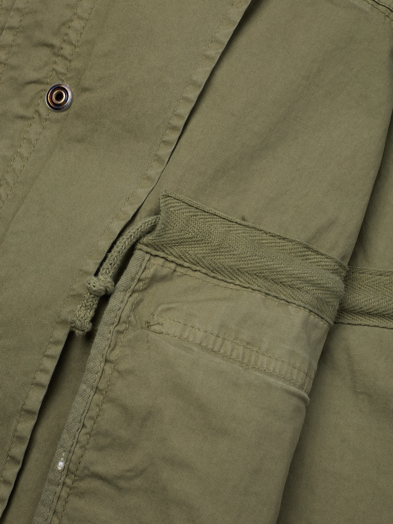 PIETRA SALATA Napoli "Sahara" Green Washed Safari Jacket Field Coat