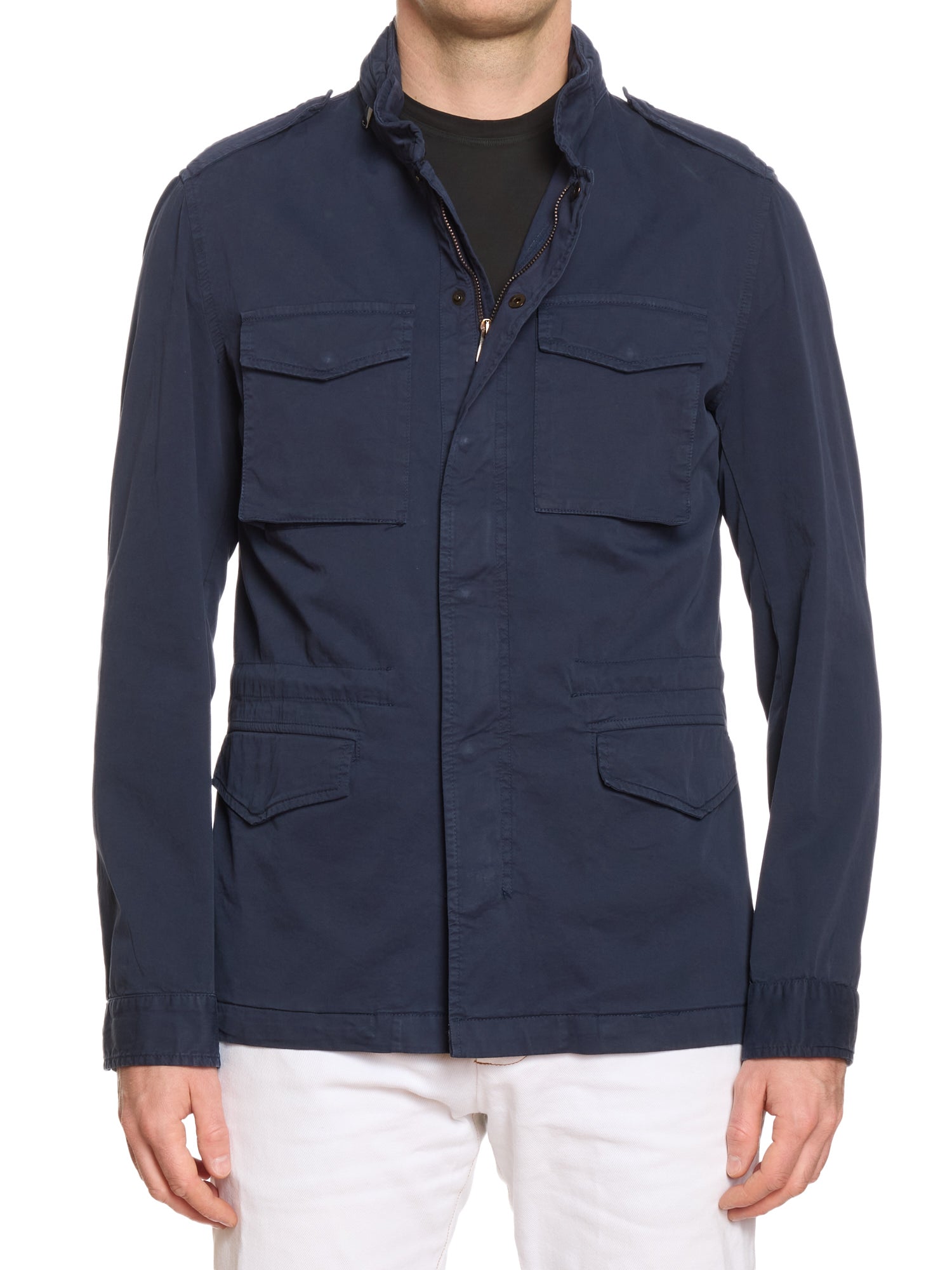 PIETRA SALATA Napoli "Sahara" Navy Blue Safari Field Jacket