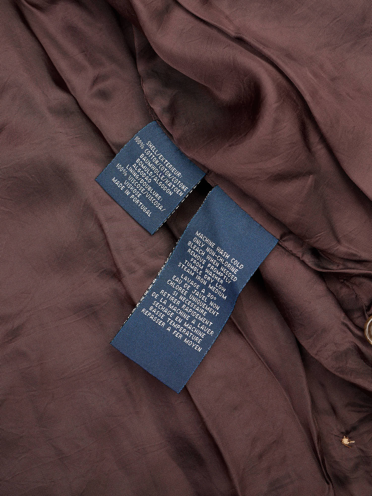 POLO RALPH LAUREN Beige Cotton Corduroy Harrington Jacket Vintage NOS