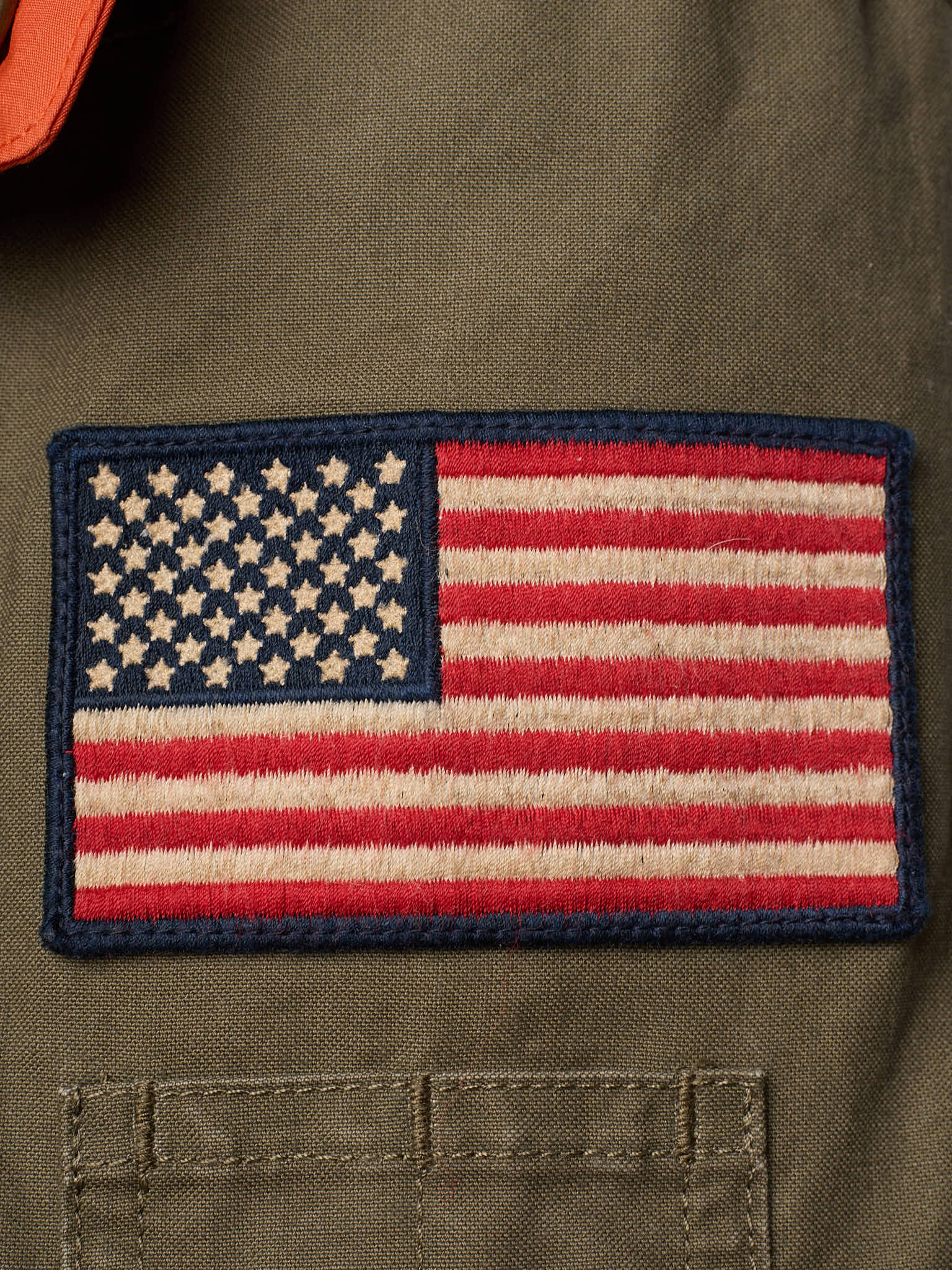 POLO RALPH LAUREN Military Green "B–15" Patch Bomber Jacket