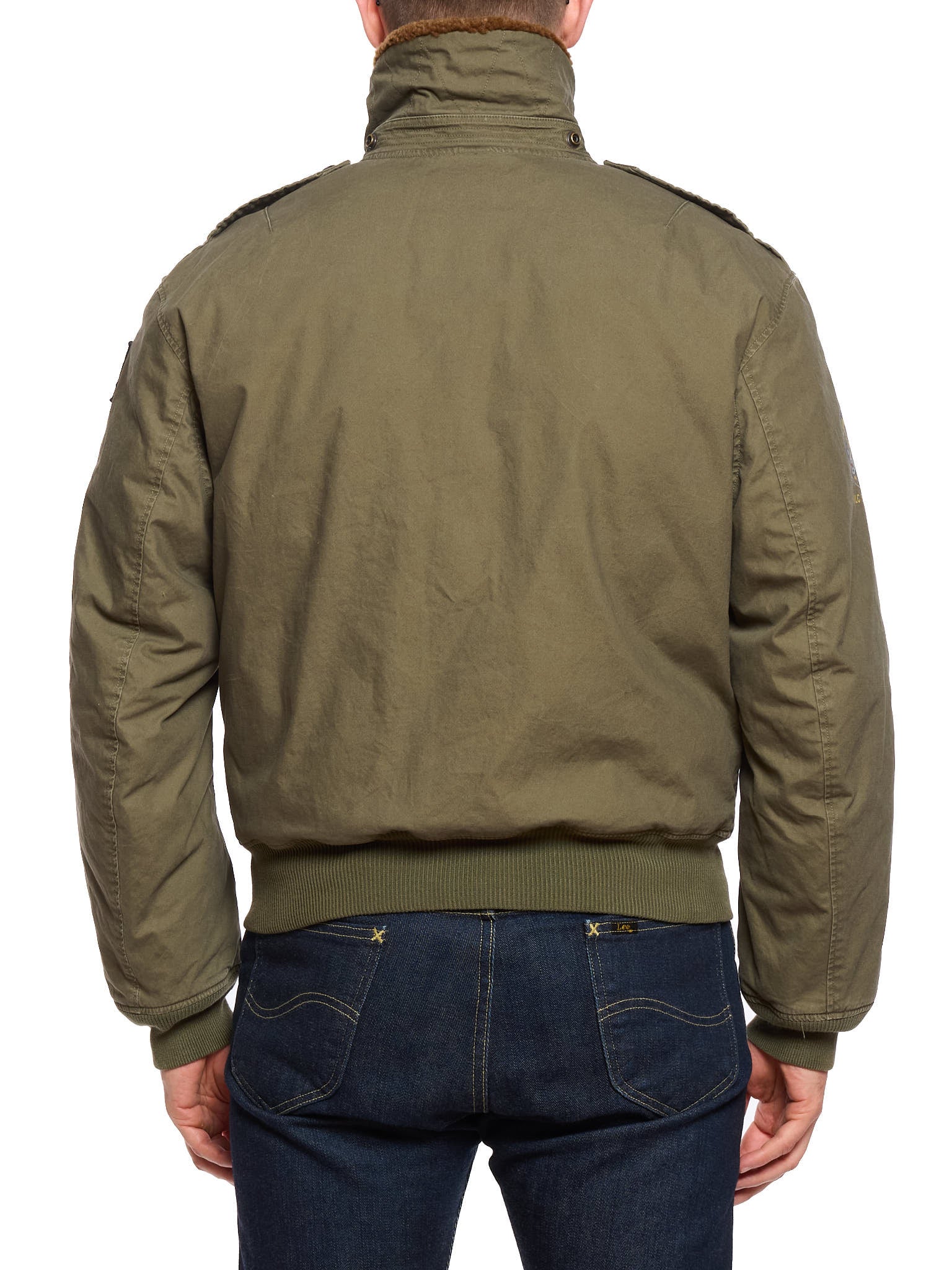 POLO RALPH LAUREN Military Green "B–15" Patch Bomber Jacket