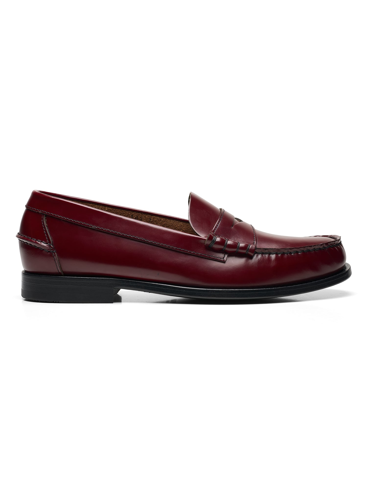 PRADA Milano Oxblood Brushed Leather Penny Loafers 7 NEW US 8