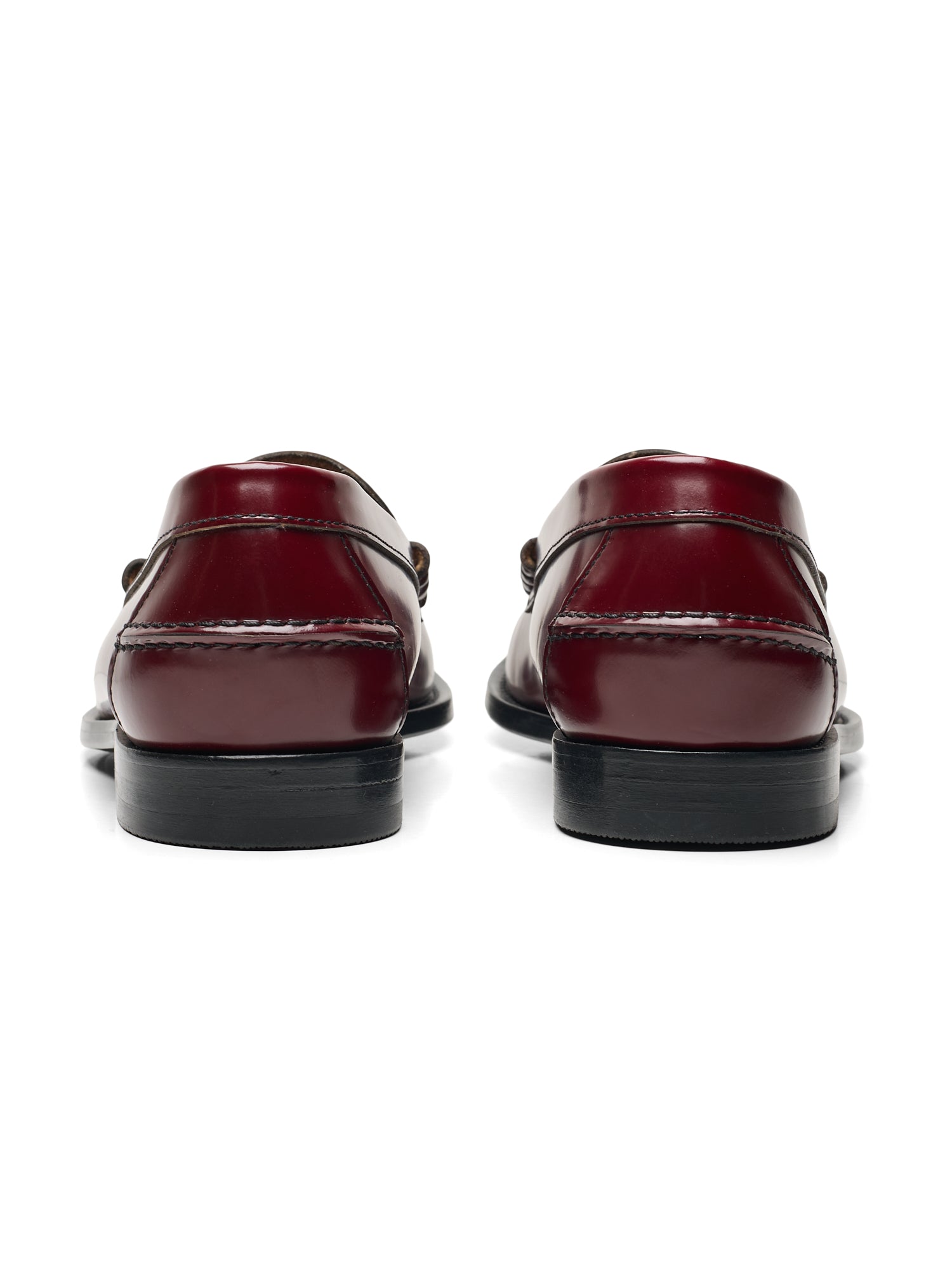 PRADA Milano Oxblood Brushed Leather Penny Loafers 7 NEW US 8