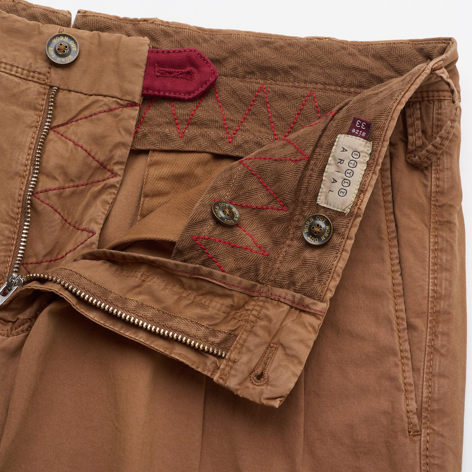 PT01 PANTALONI TORINO British Khakie Slim Fit "Worn Out" Chino Pants NEW US 30