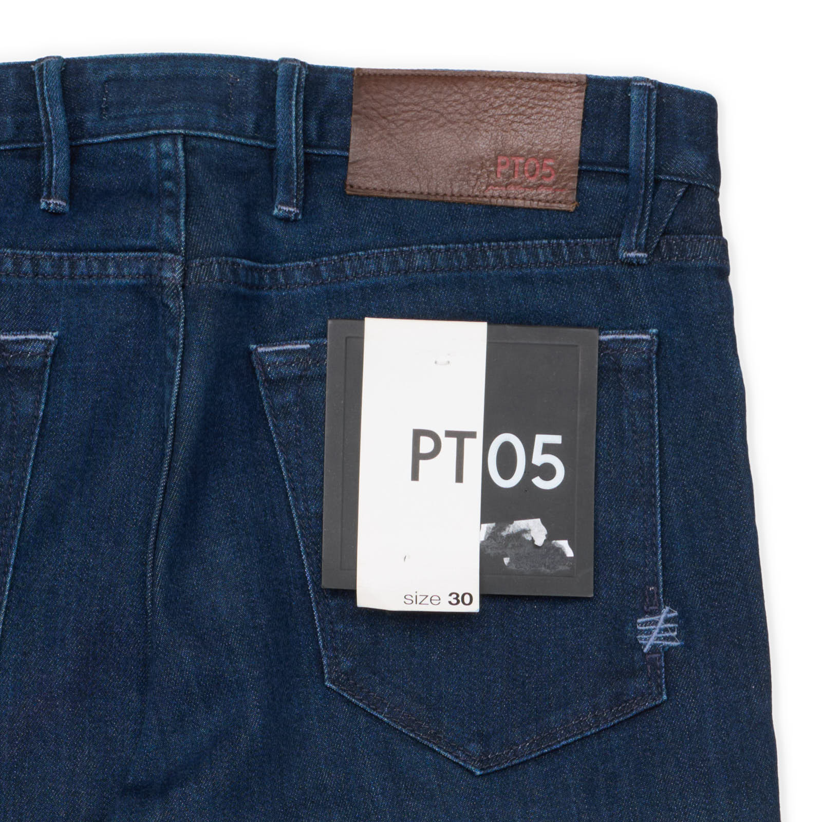 PT05 "Swing" Indigo Blue Cotton-Polyester Stretch Superslim Jeans NEW US 30