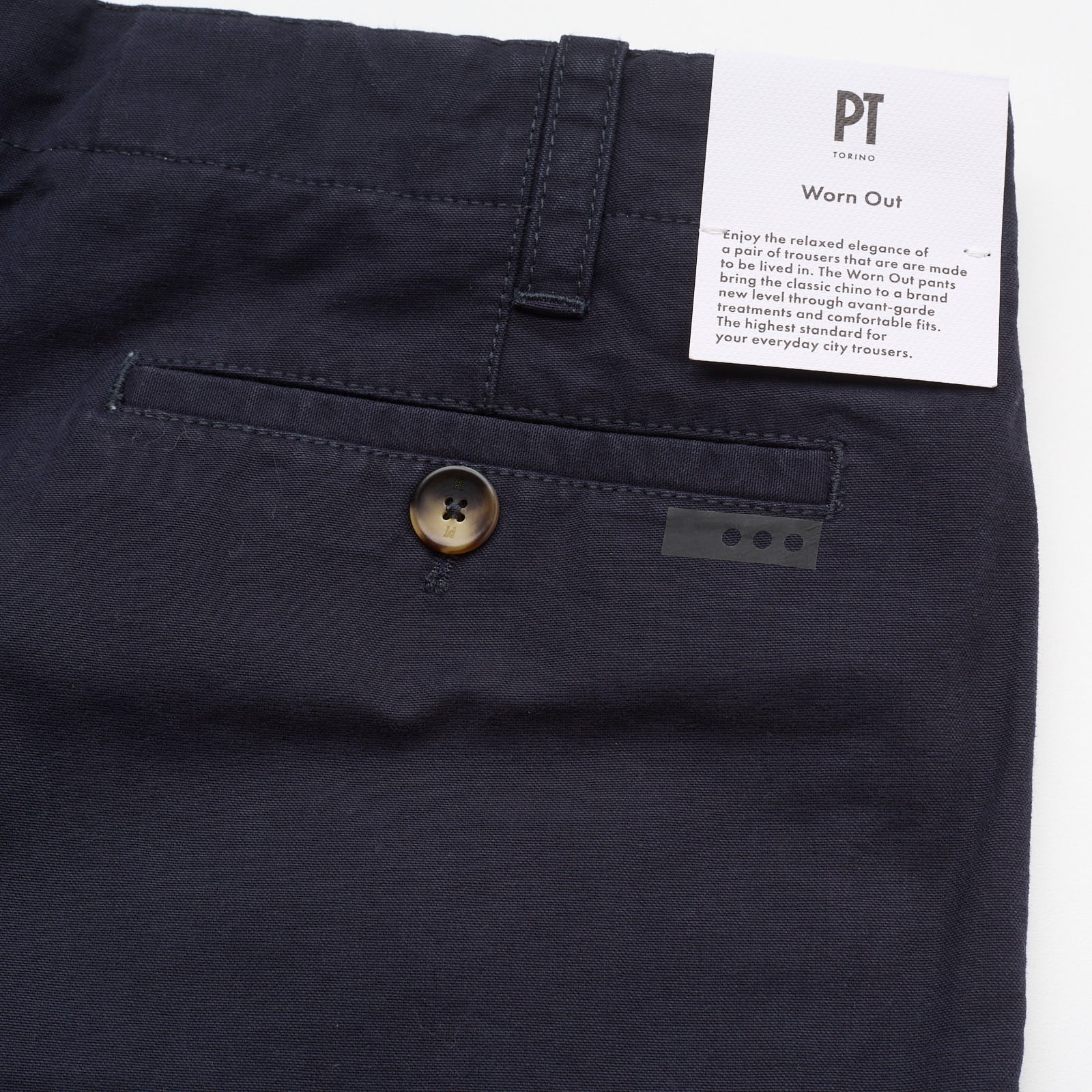 PT PANTALONI TORINO Blue Shot Fit "WORN OUT" Chino Pants NEW US 31