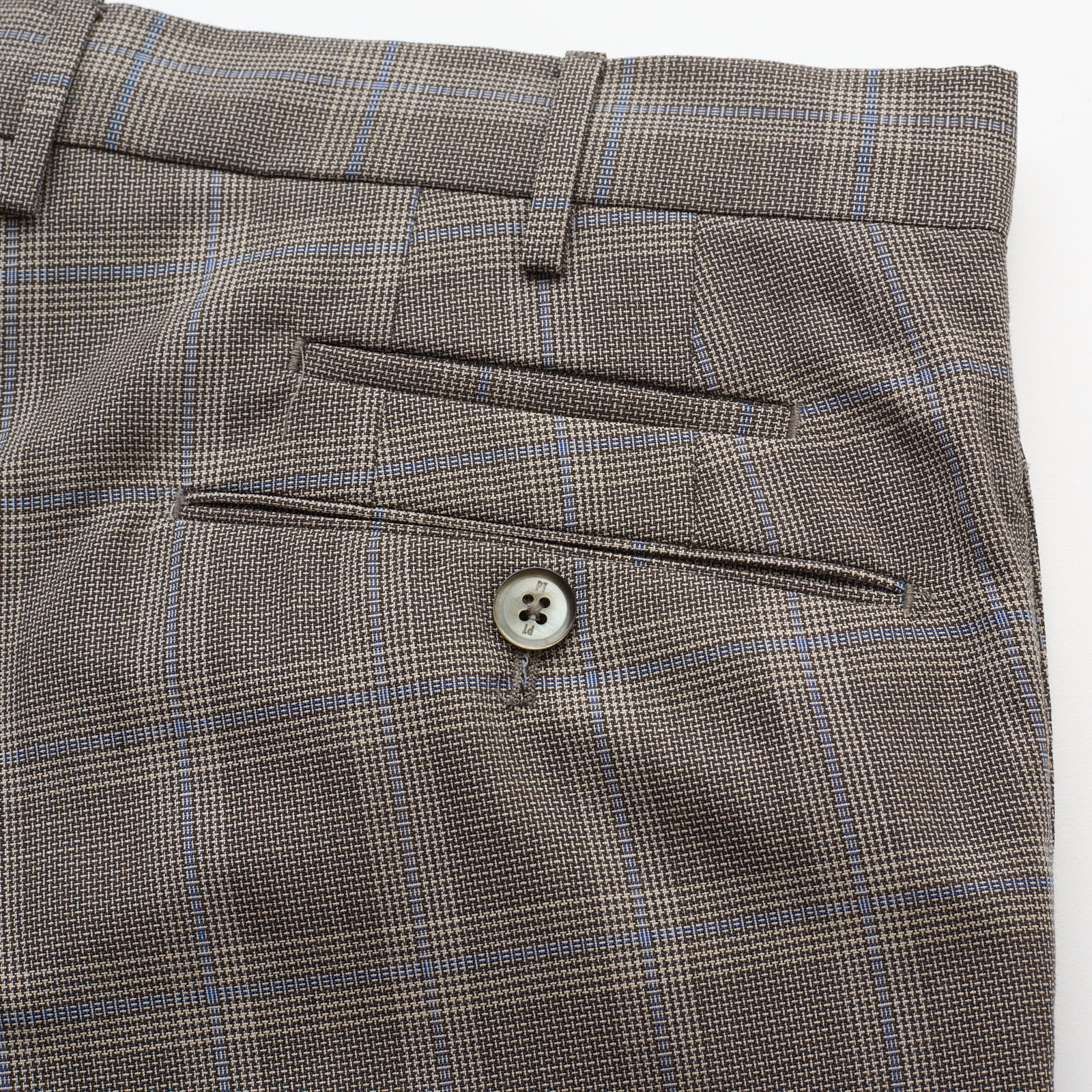 PT PANTALONI TORINO Gray Plaid Stretch Techno Wool Slim Fit Dress Pants NEW