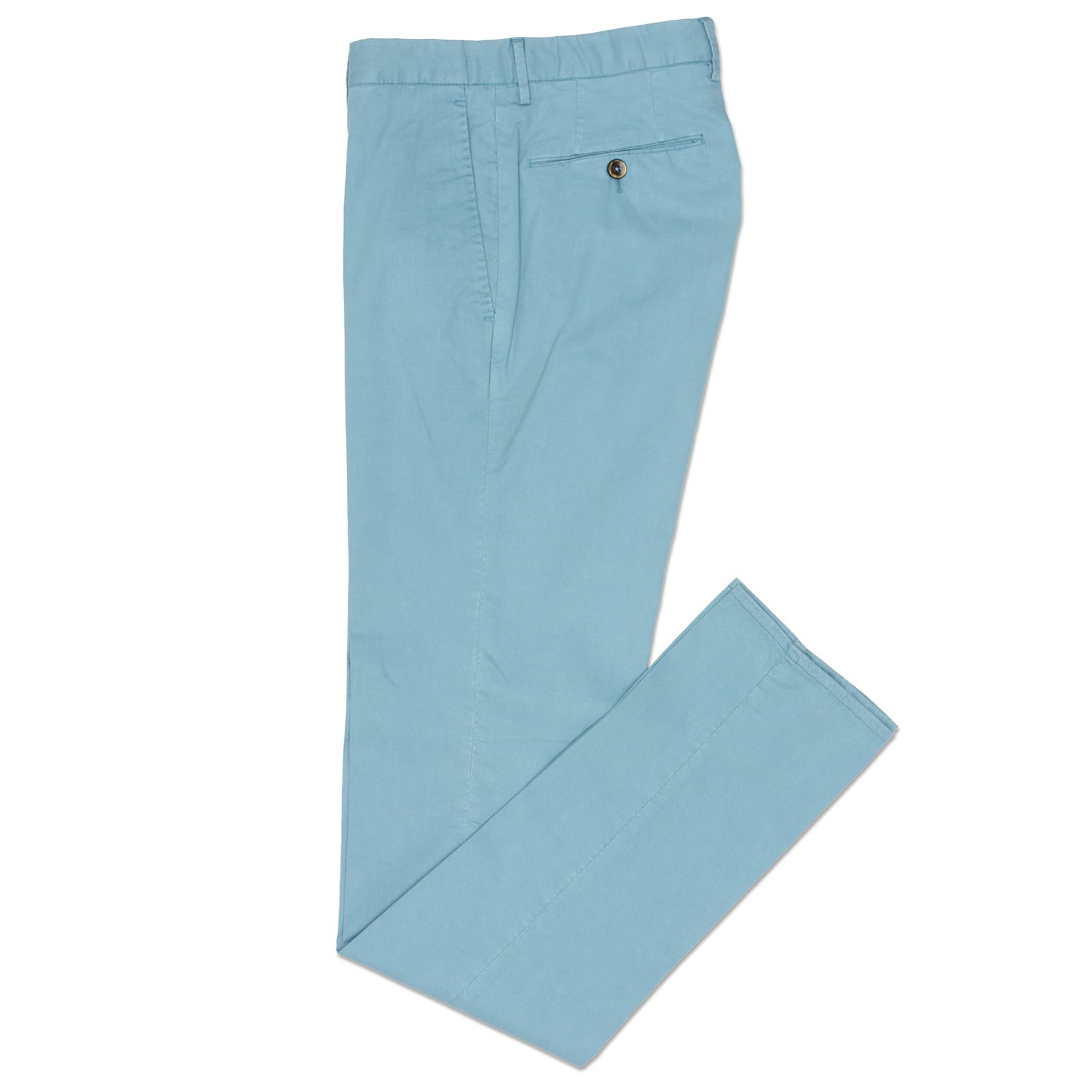 PT PANTALONI TORINO Light Blue Lyocell-Cotton Slim Fit Chino Pants NEW US 42