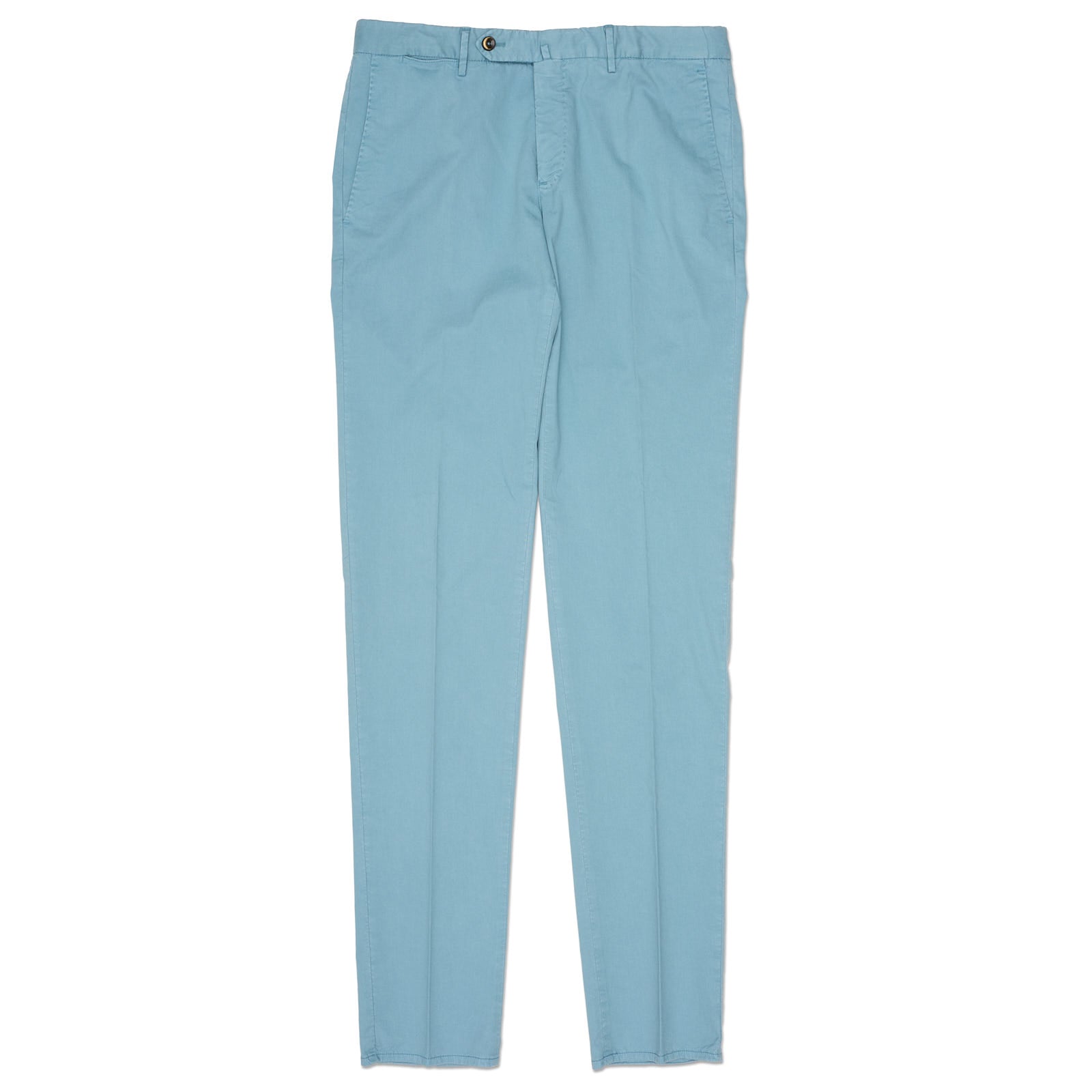 PT PANTALONI TORINO Light Blue Lyocell-Cotton Slim Fit Chino Pants NEW US 42