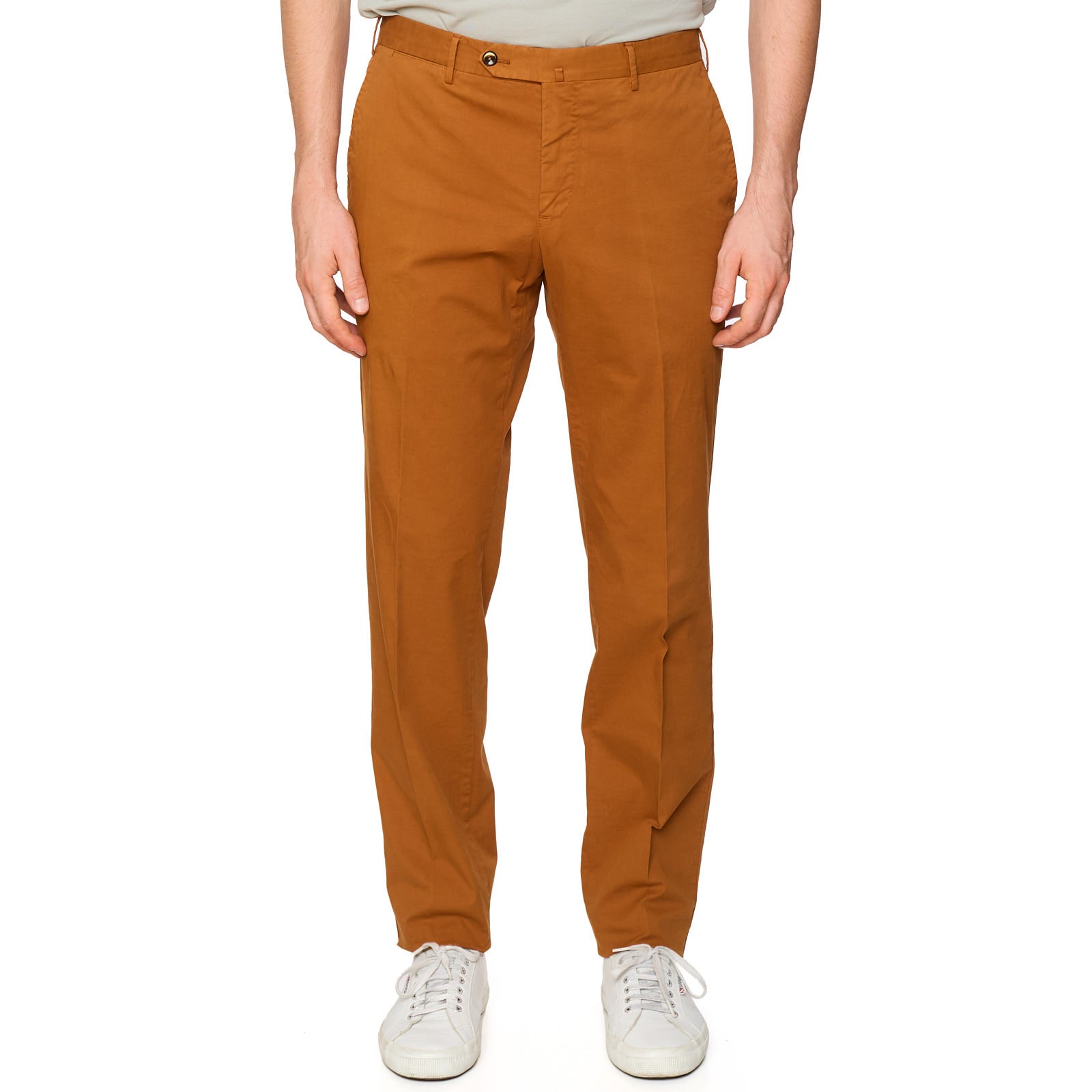 PT PANTALONI TORINO Burnt Orange Slim Fit Stretch Chino Pants EU 58 NEW US 40