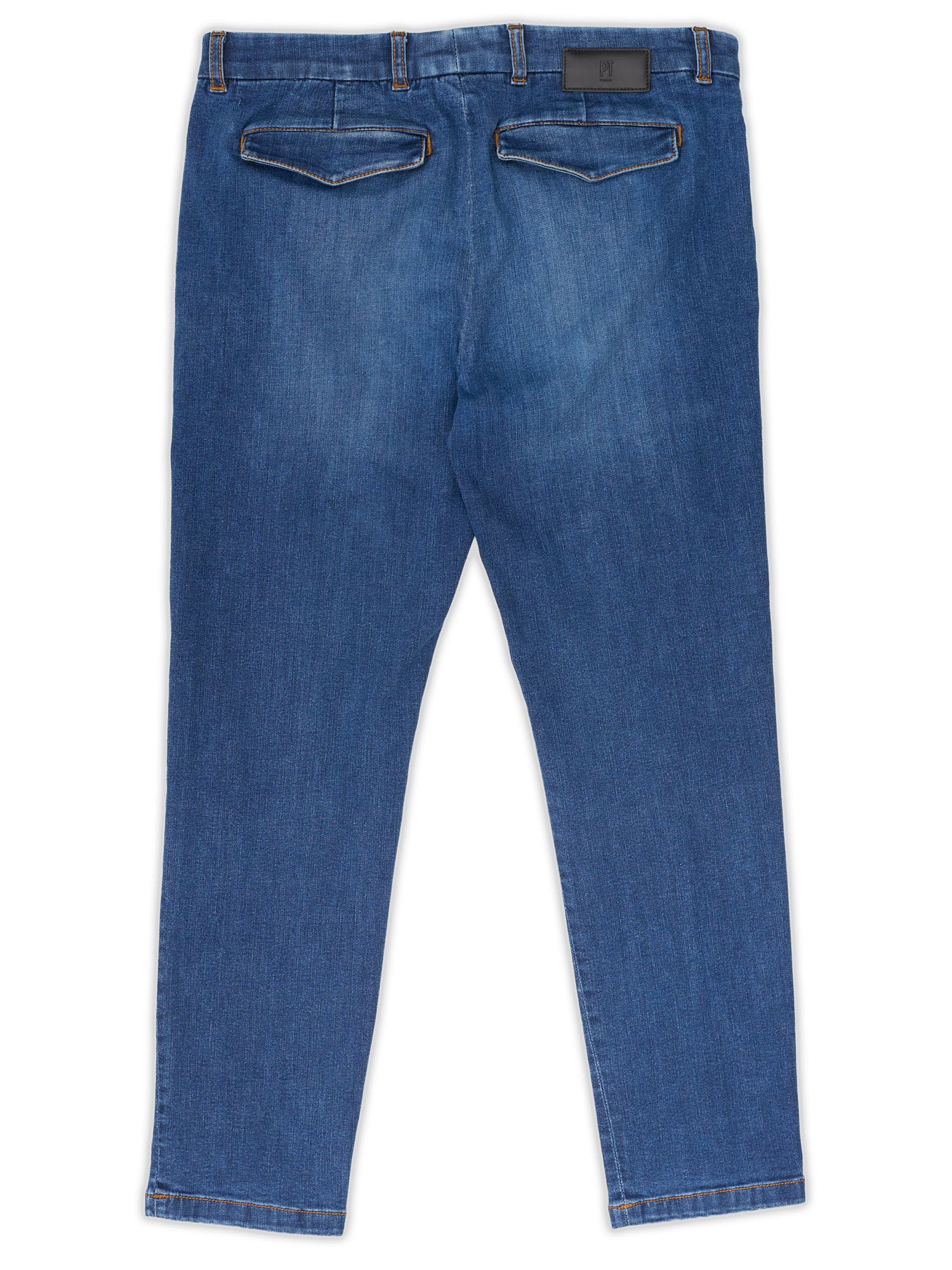 PT PANTALONI TORINO "Jungle" Denim Blue Cotton Slim Fit Stretch Jeans