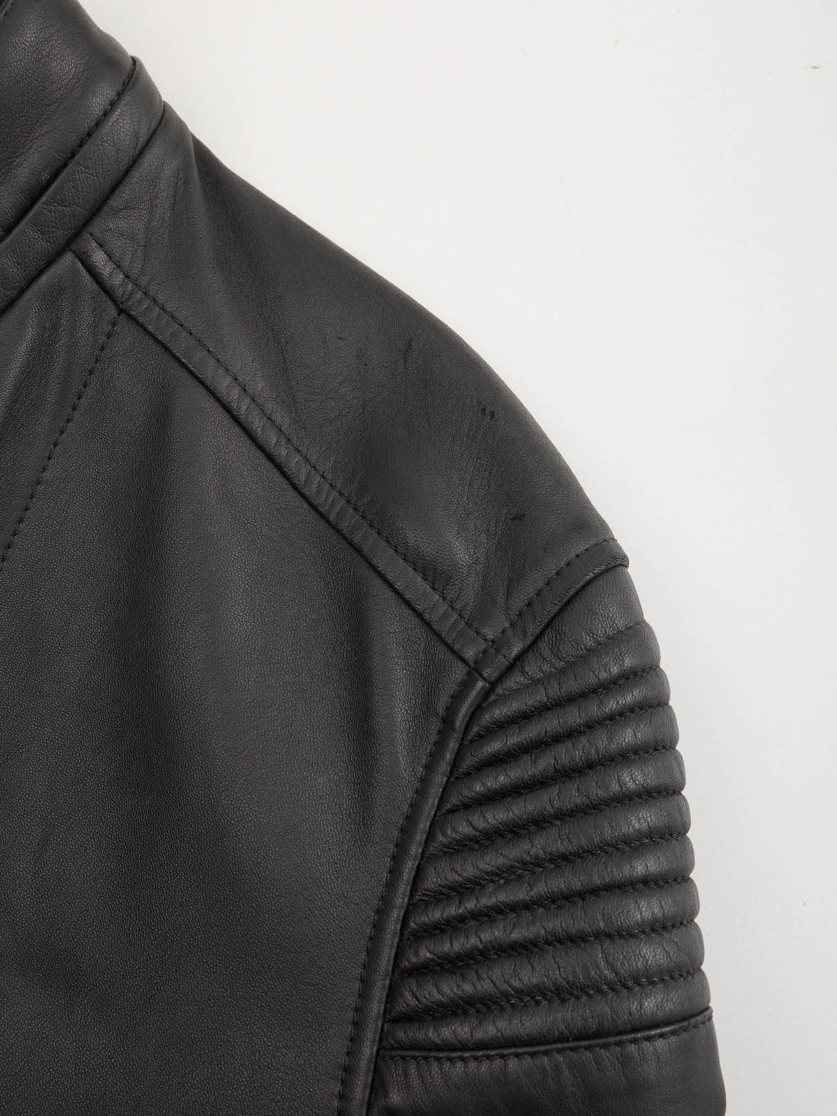 QUAI DE VALMY by SERAPHIN Black Lambskin Leather Motorcycle Jacket