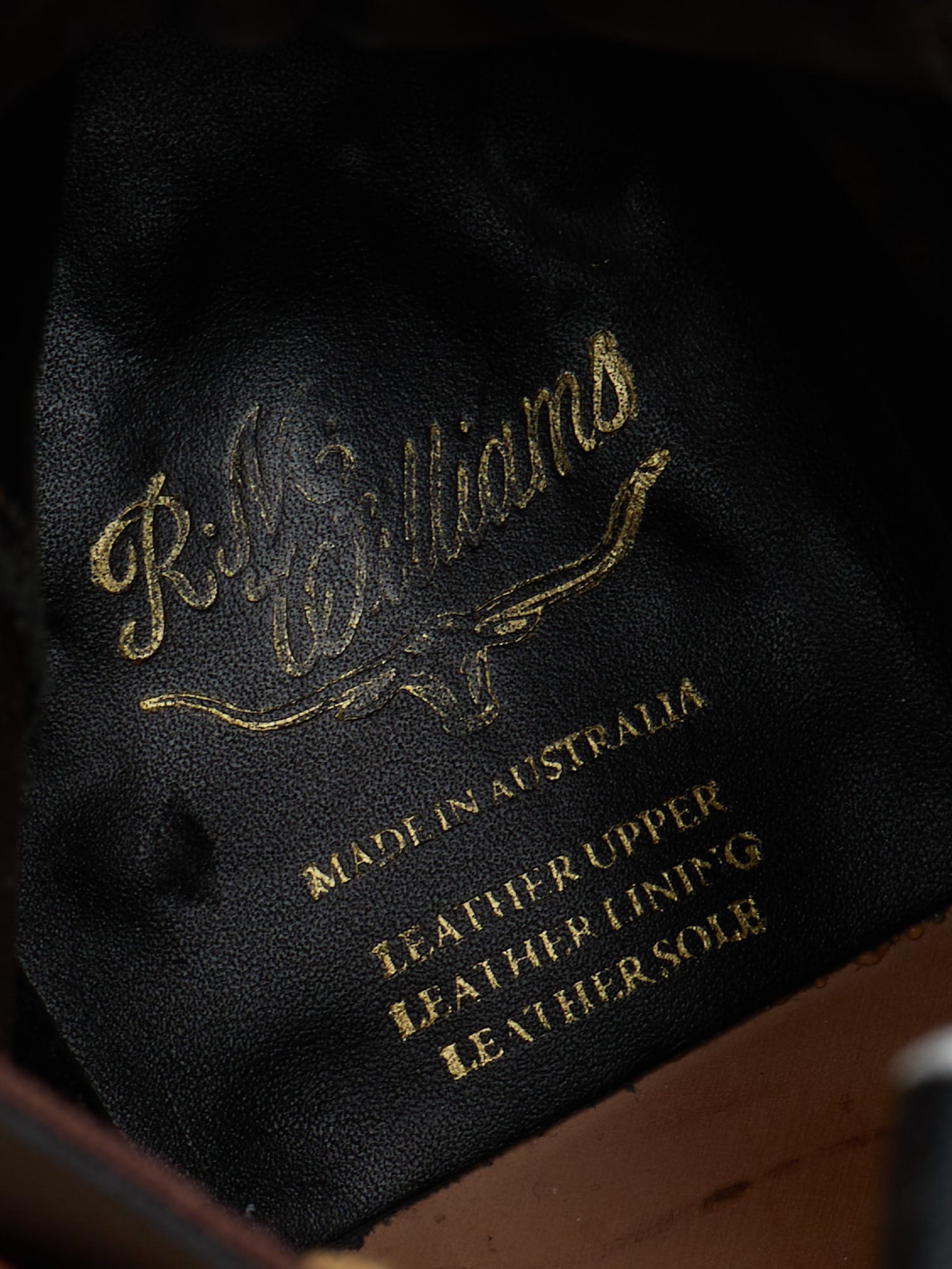 R. M. WILLIAMS Australia Signature Craftsman Black French Veal-Calf Chelsea Boots