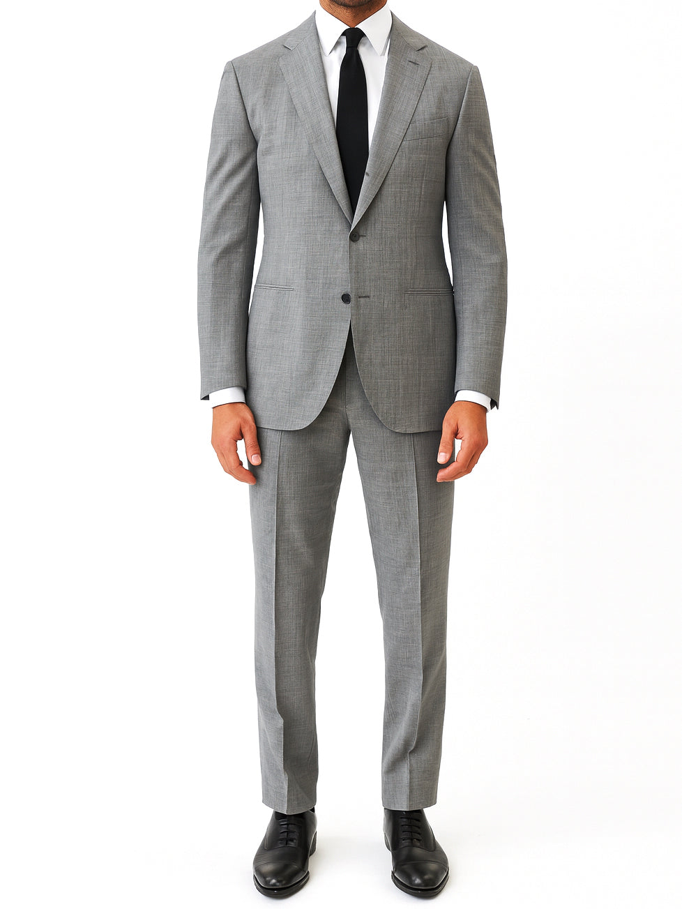 RAFFAELE CARUSO Gray "Guarini Pescana" Wool Suit NEW Slim Fit
