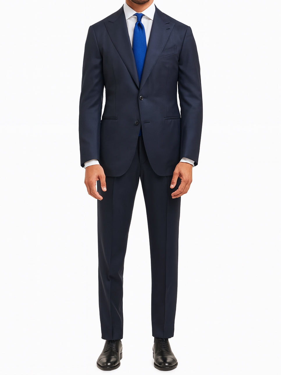 RAFFAELE CARUSO Blue Loro Piana Super 150's Tasmanian Suit NEW Slim Fit