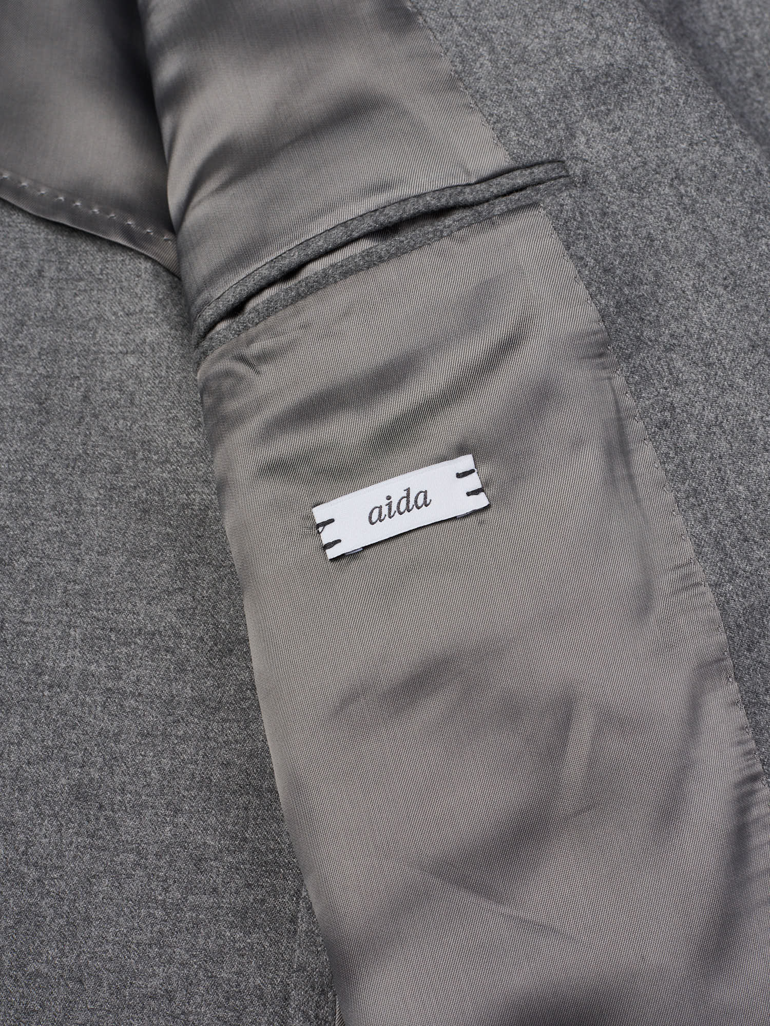 RAFFAELE CARUSO "Aida" Gray Nuage Wool-Silk Suit NEW