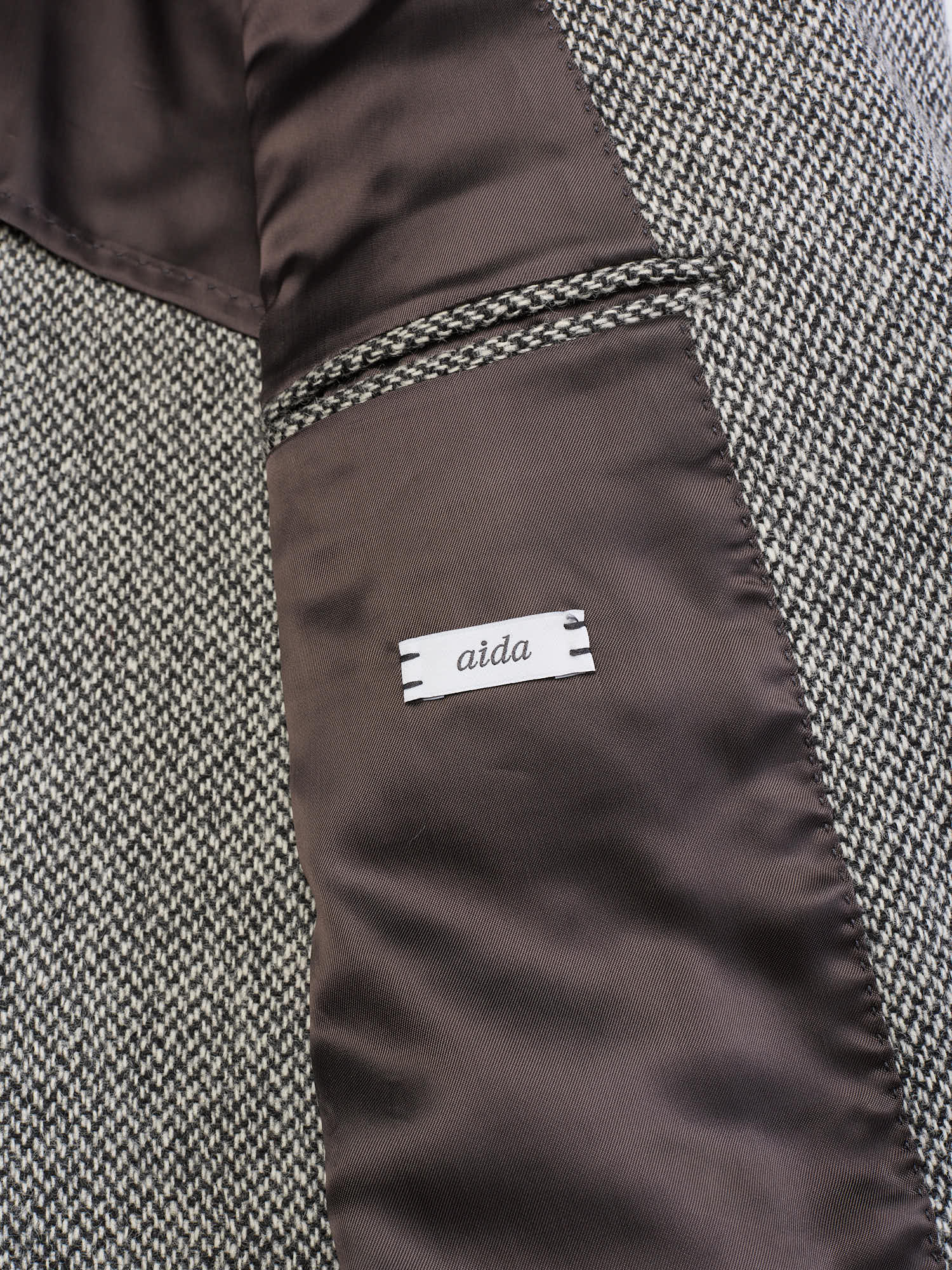 RAFFAELE CARUSO "Aida" Gray Dogtooth Wool Blazer Jacket NEW