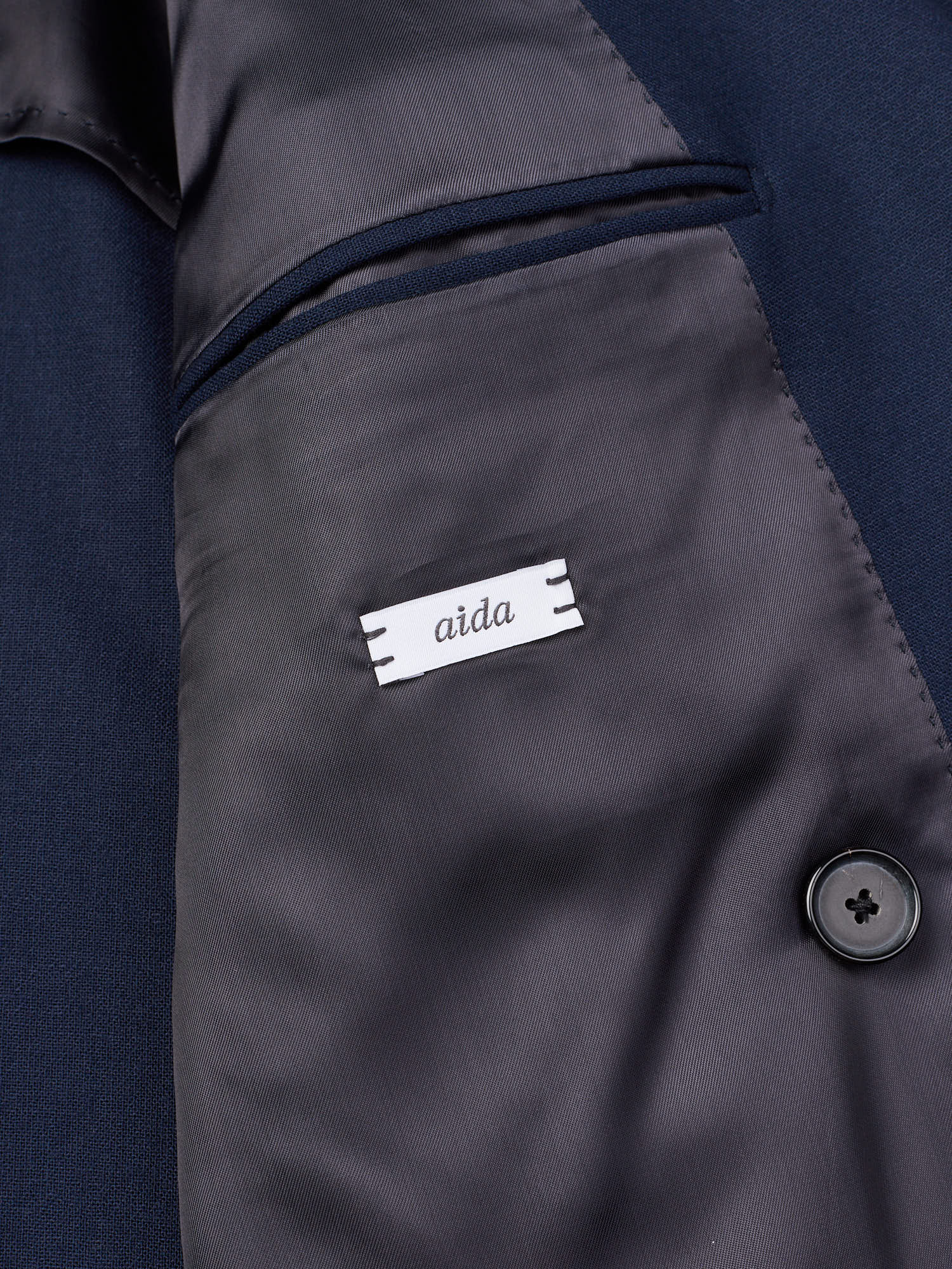 RAFFAELE CARUSO "Aida" Navy Houdini Stretch Wool DB Suit NEW