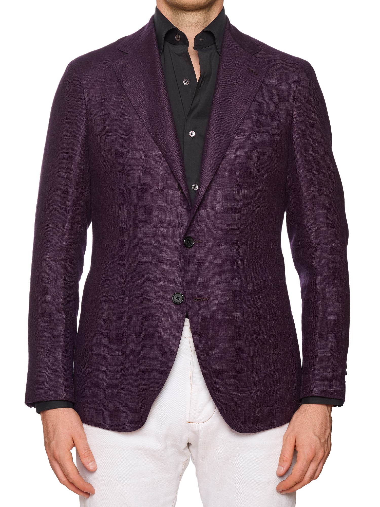 RAFFAELE CARUSO "Aida" Aubergine Blazer Jacket EU 50 NEW US 40