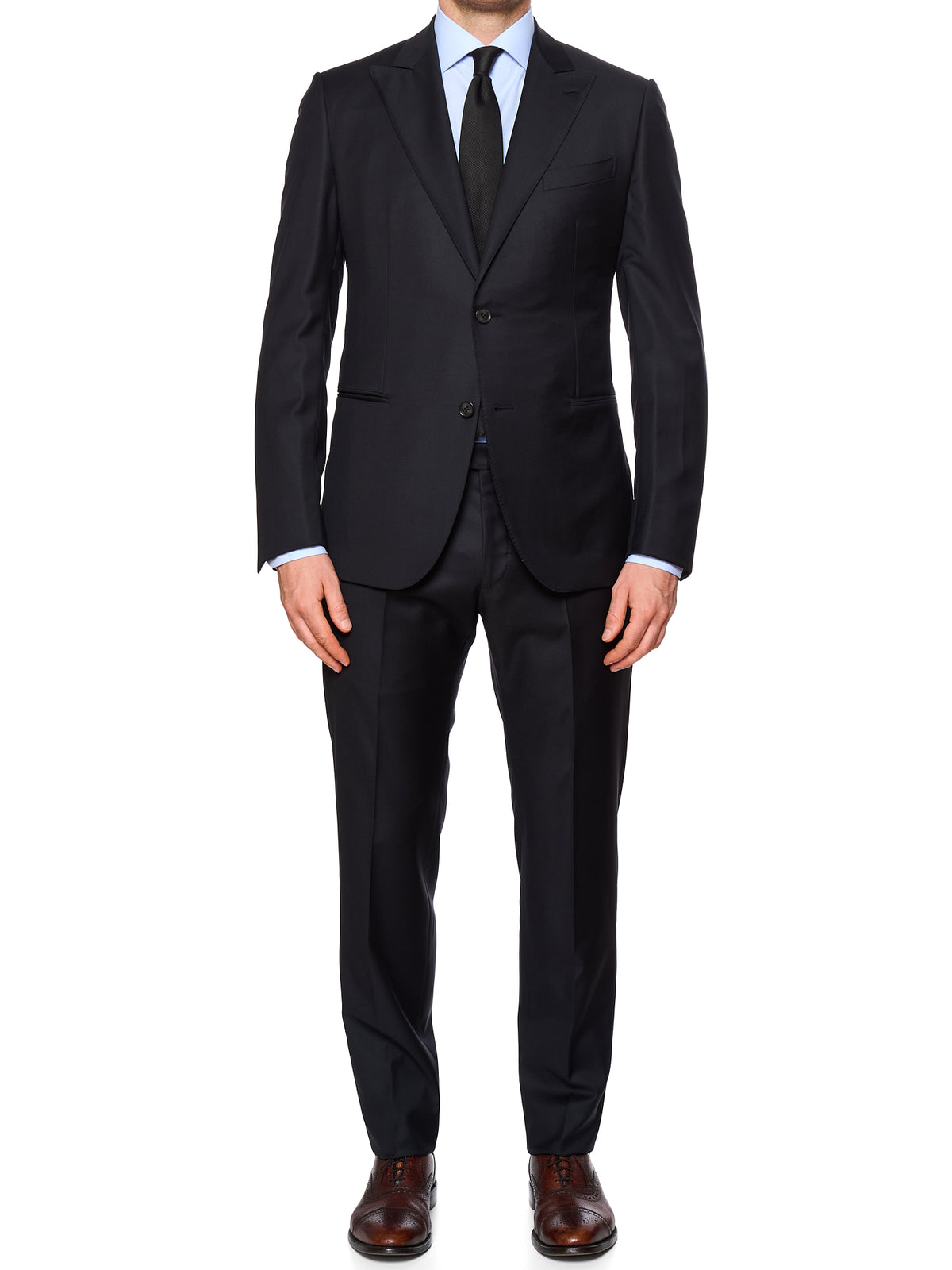 RAFFAELE CARUSO “Manon” Black Loro Piana Super 150