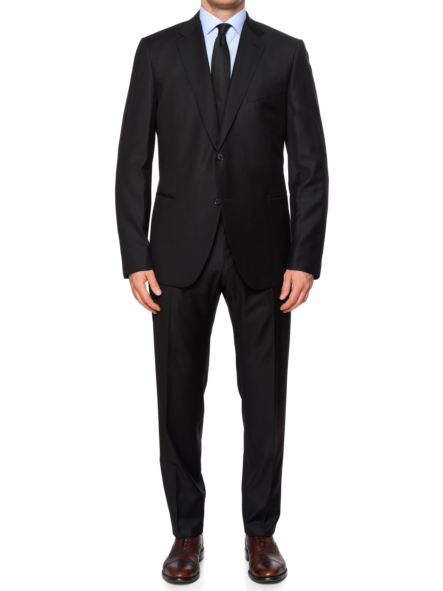 RAFFAELE CARUSO “Manon” Black Loro Piana Super 150’s Tasmanian Suit