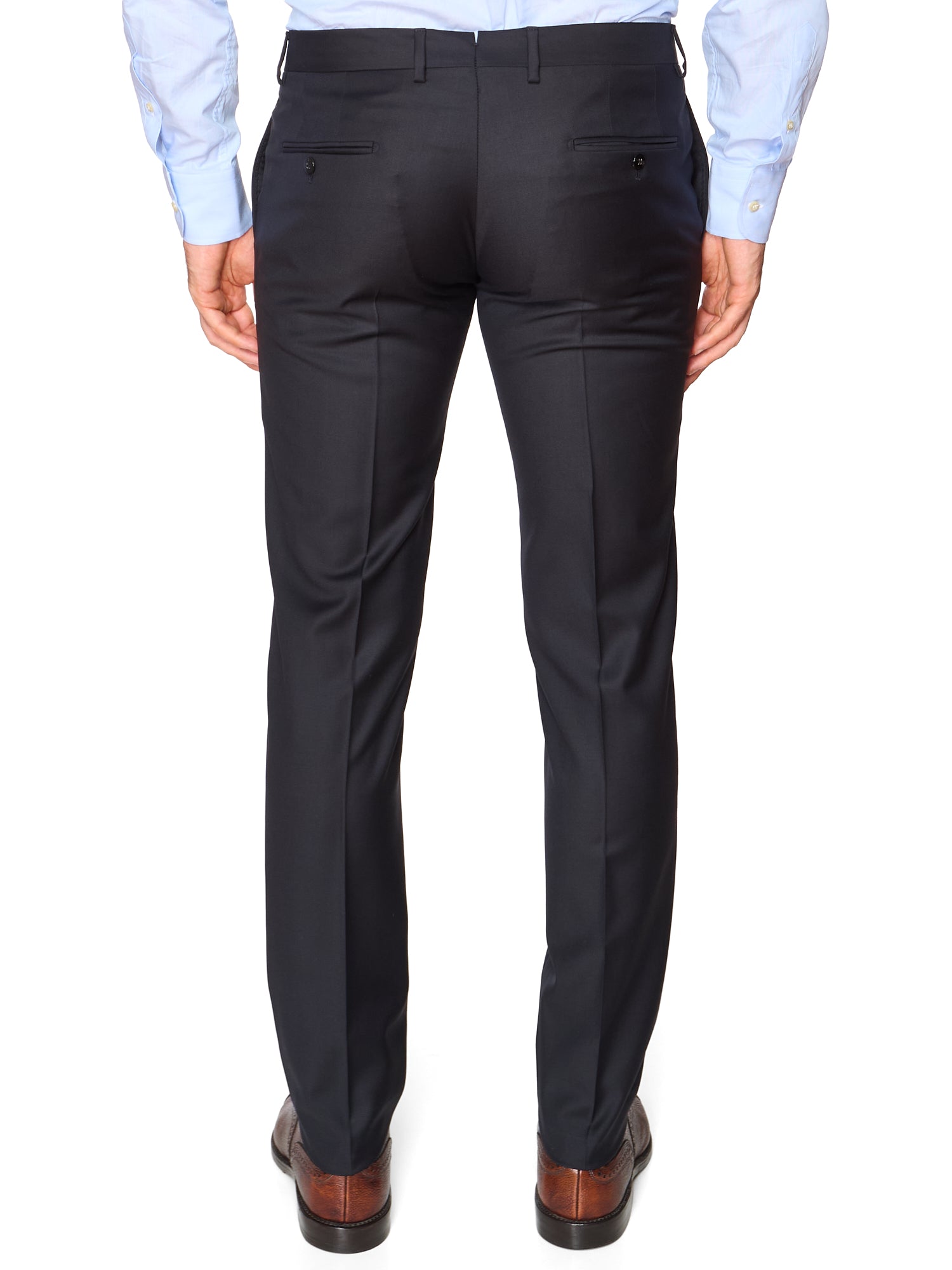 RAFFAELE CARUSO "Norma" Black Loro Piana 150's Tasmaninan Wool Suit