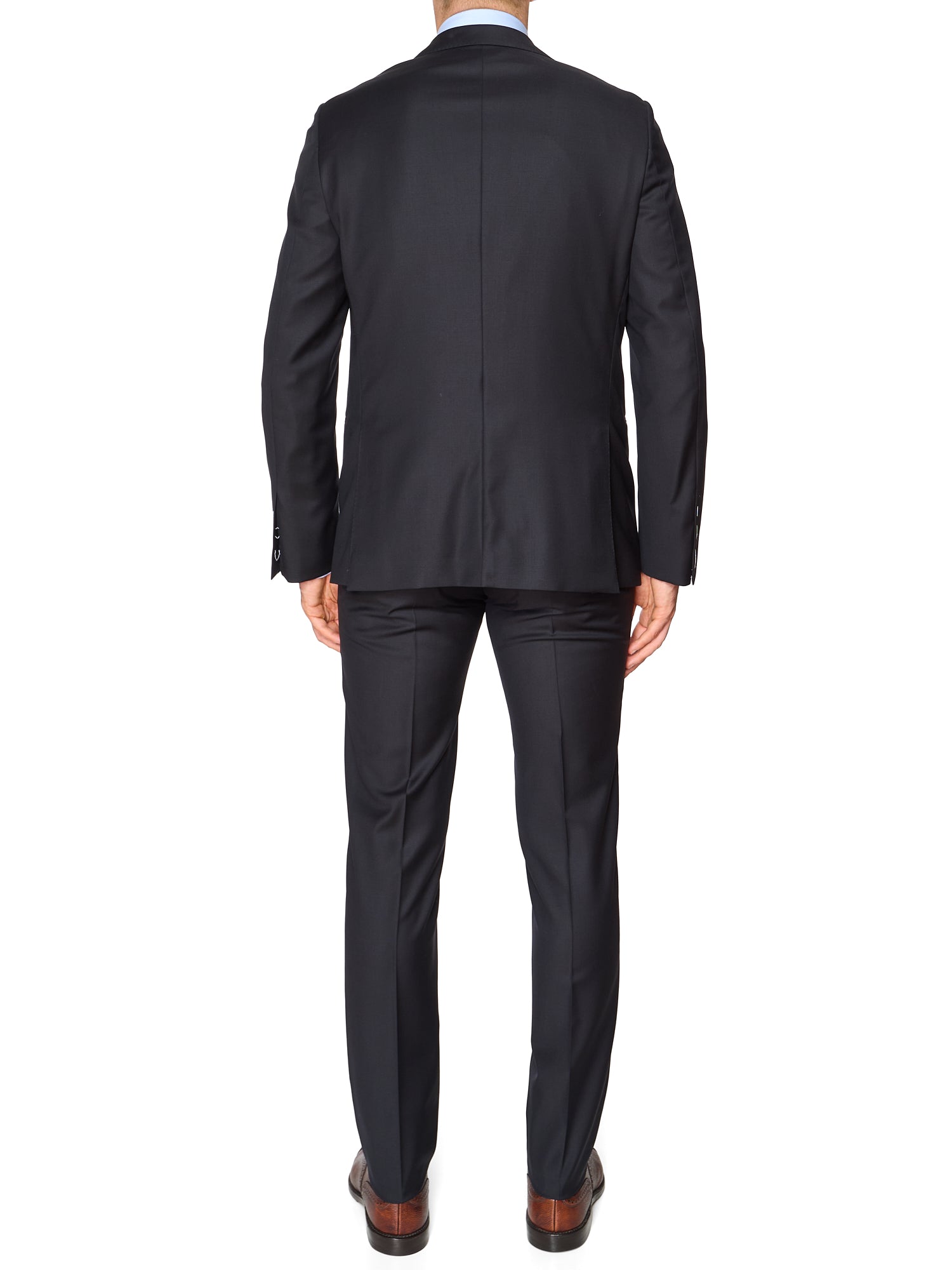 RAFFAELE CARUSO "Norma" Black Loro Piana 150's Tasmaninan Wool Suit