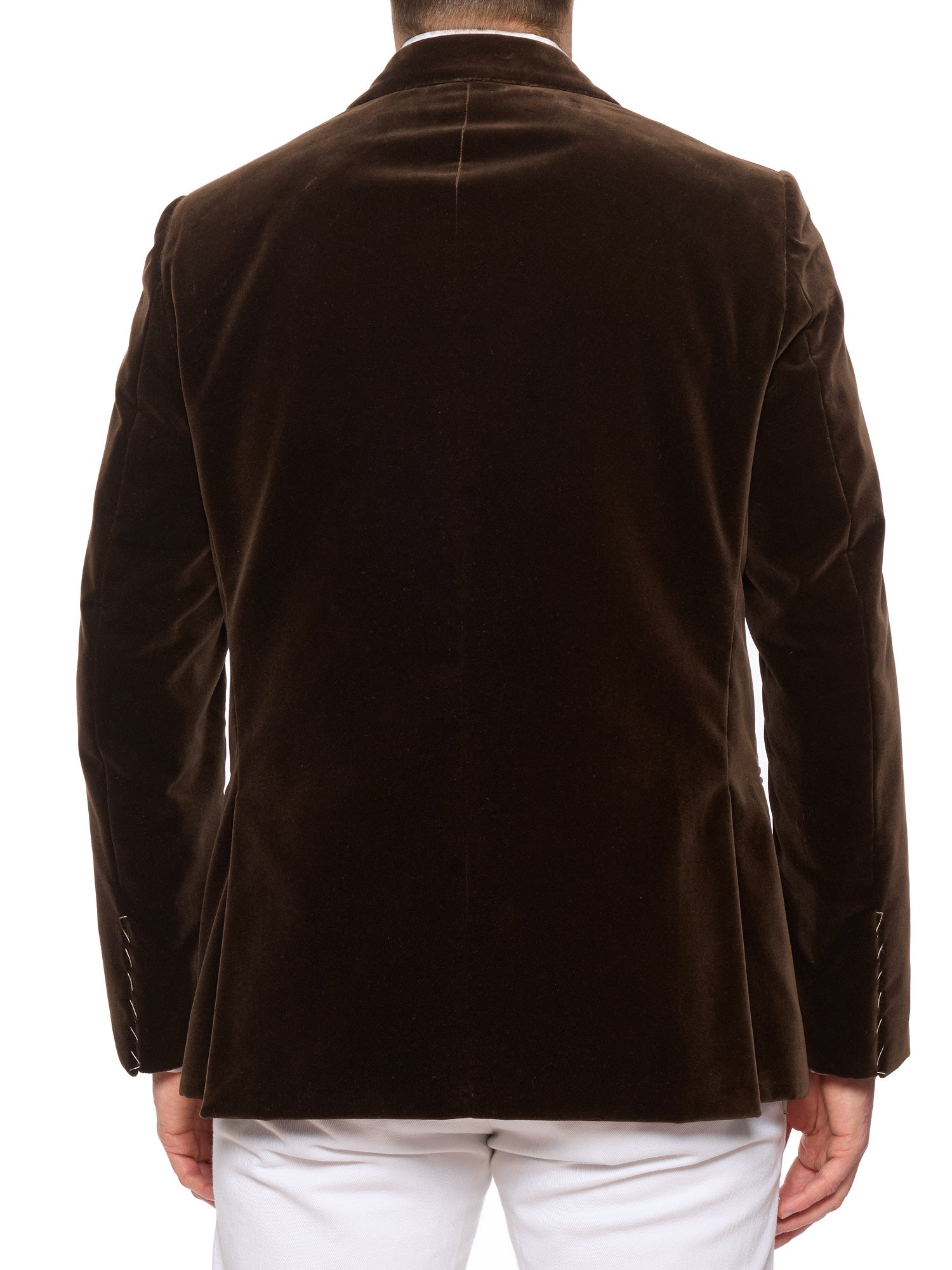 RAFFAELE CARUSO "Norma" Brown Velvet Dinner Tux Jacket